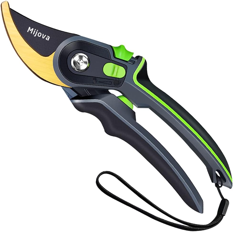 Gartenschere Ergonomisch, Pflanzenschere Hochkohlenstoffstahl, Rebschere