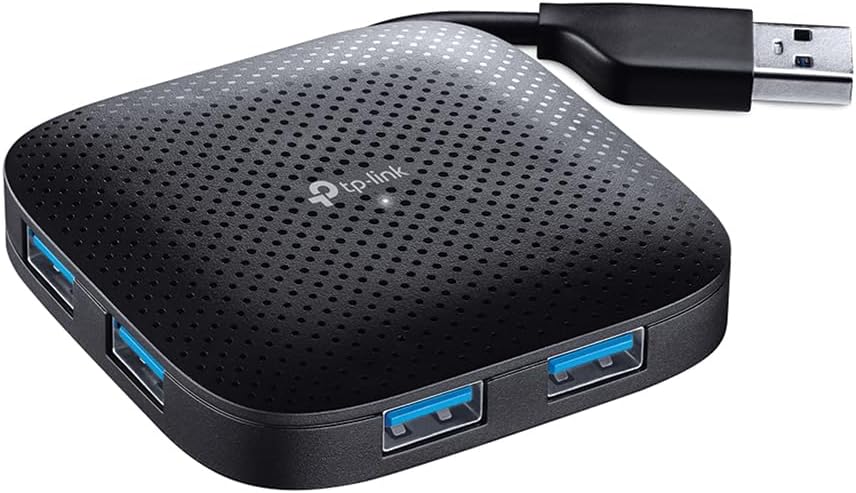 TP-Link UH400 4-Port USB 3.0 Hub, USB Verteiler 5Gbps, USB Mehrfachstecker für MacBook, iMac, Surface, Dell, ThinkPad, USB-Stick und Festplatte, Plug & Play, ultrakompaktes Design