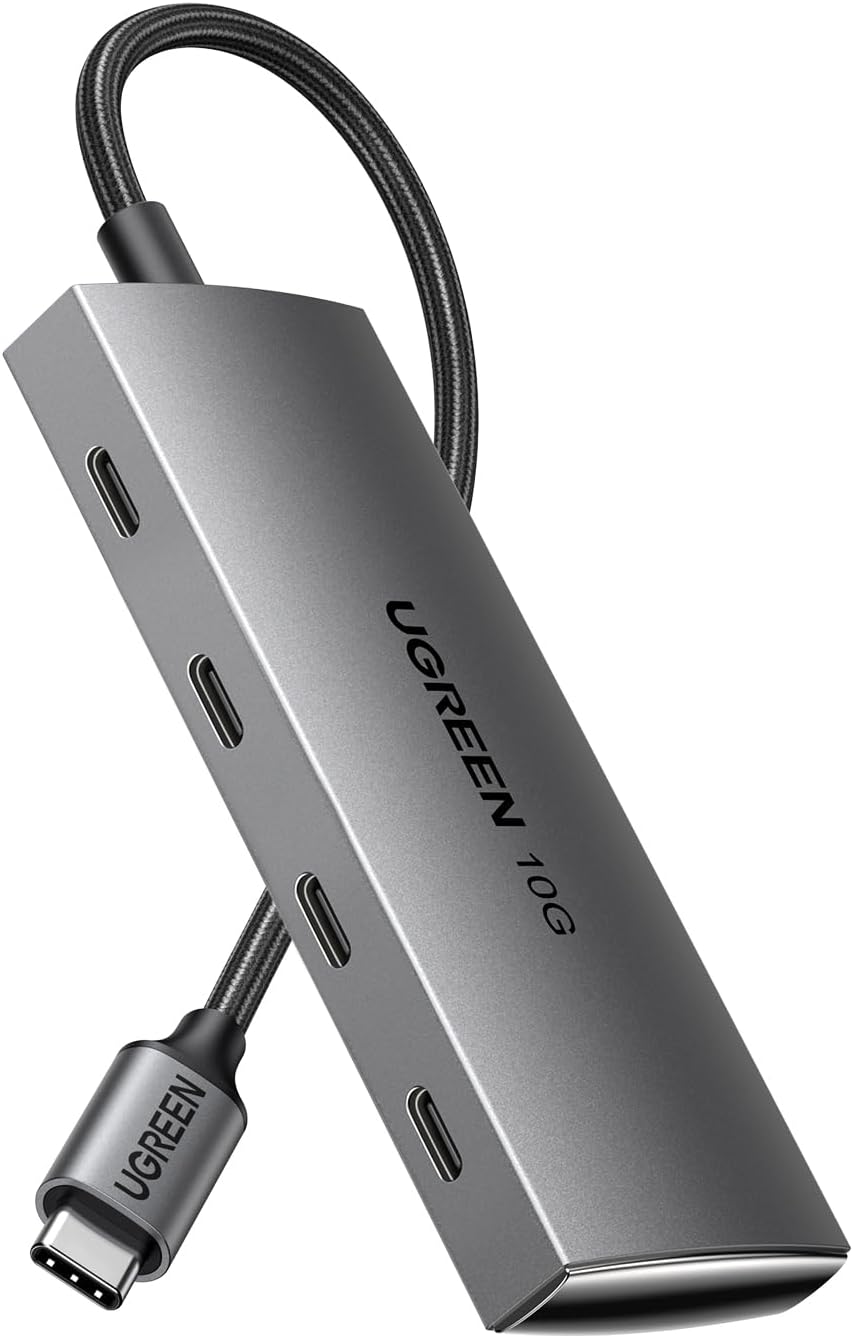 UGREEN USB C Hub 10 Gbps mit PD 100W USB C Splitter  4 Ports  (30cm)