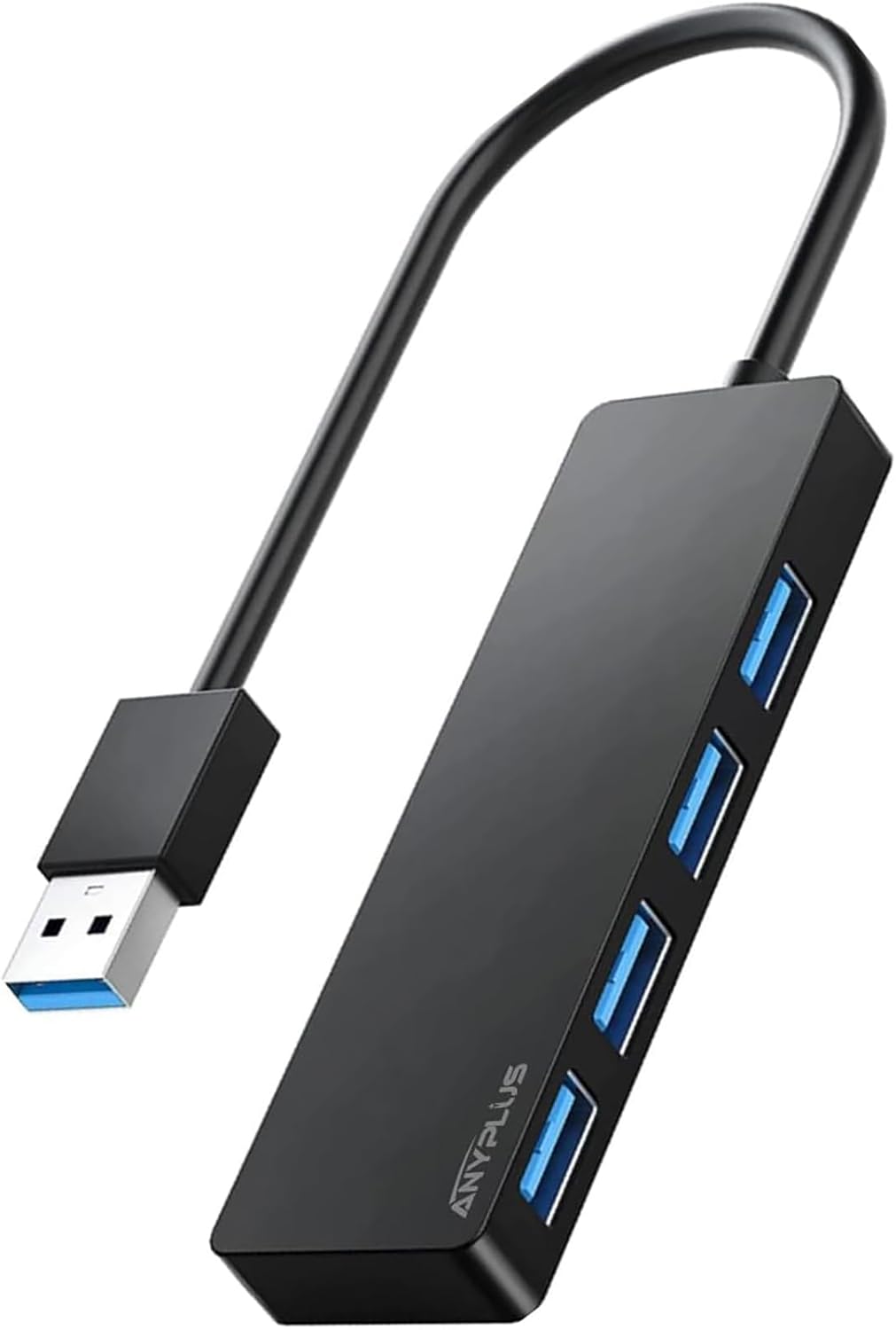 USB Hub 3.0, 4 Port USB-Hubs, tragbarer USB Splitter Mini USB Verteiler für Desktop, Laptop, Xbox, Flash Drive, HDD, Konsole, Drucker, PC, Tastaturen, HP, Dell