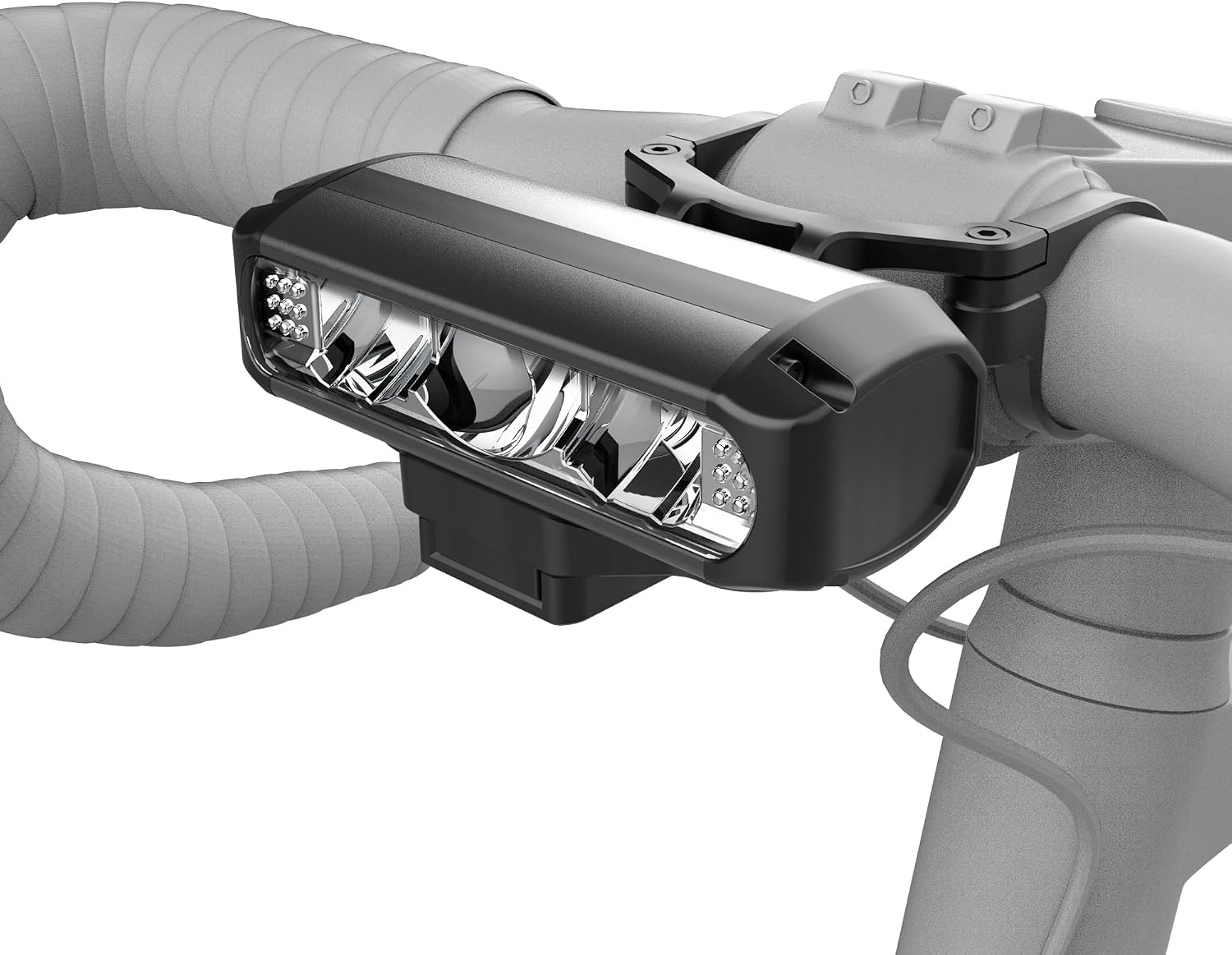 Fahrradlicht Vorne USB C Ladeanschluss 4000mah 1200 Lumens 3 LEDs 4-Lichtmodi LED Fahrradlich Vorne Einfache Installation Einstellbar Aluminium Fahrradbeleuchtung für Nacht Reiten
