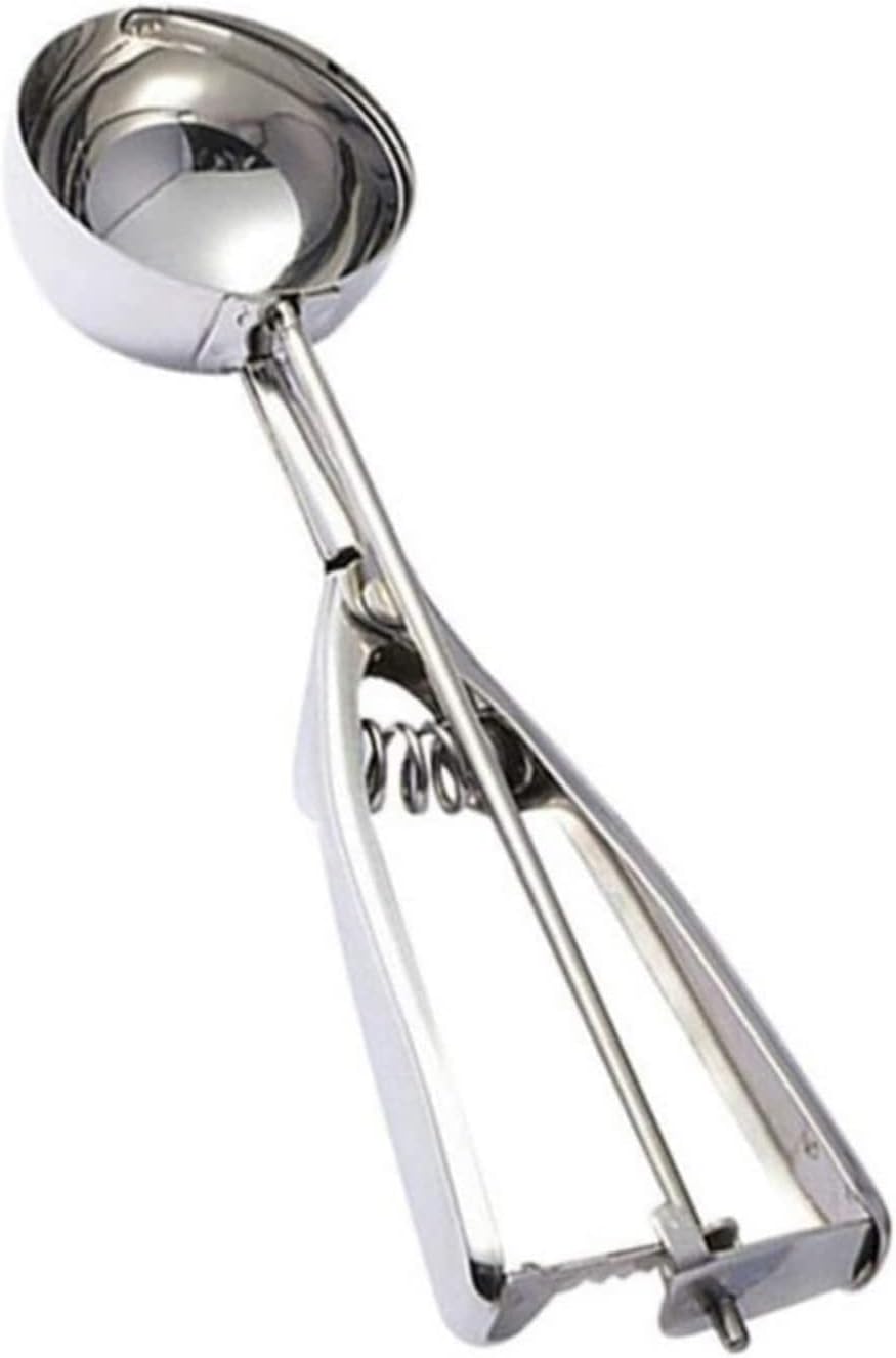 POENVFPO Edelstahl Eisportionierer mit Ergonomischem Auslöser (6CM)