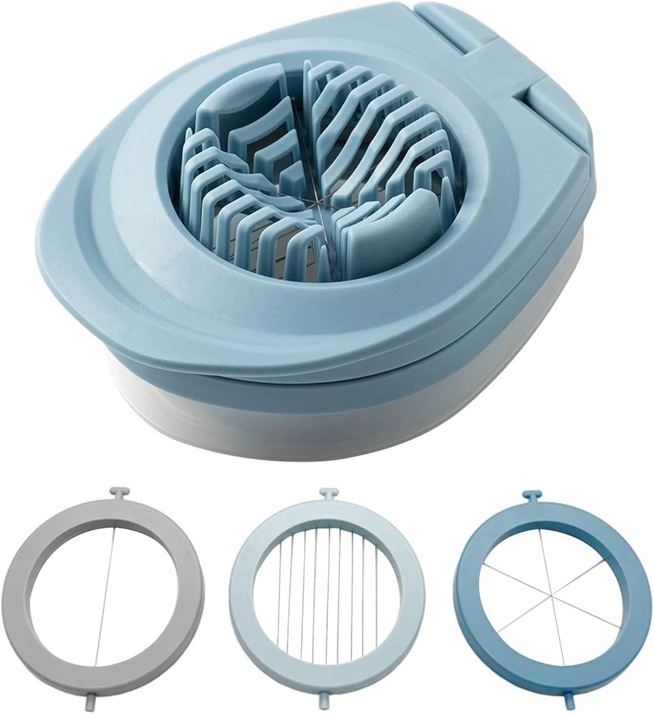 Eierschneider für gekochte Eier, 13 cm, ABS-Edelstahl-Werkzeug, langlebig, verschleißfest, Anti-Extrusion, einfache für gekochte Eier, Küchenzubehör, Geschenk für Lebensmittelliebhaber