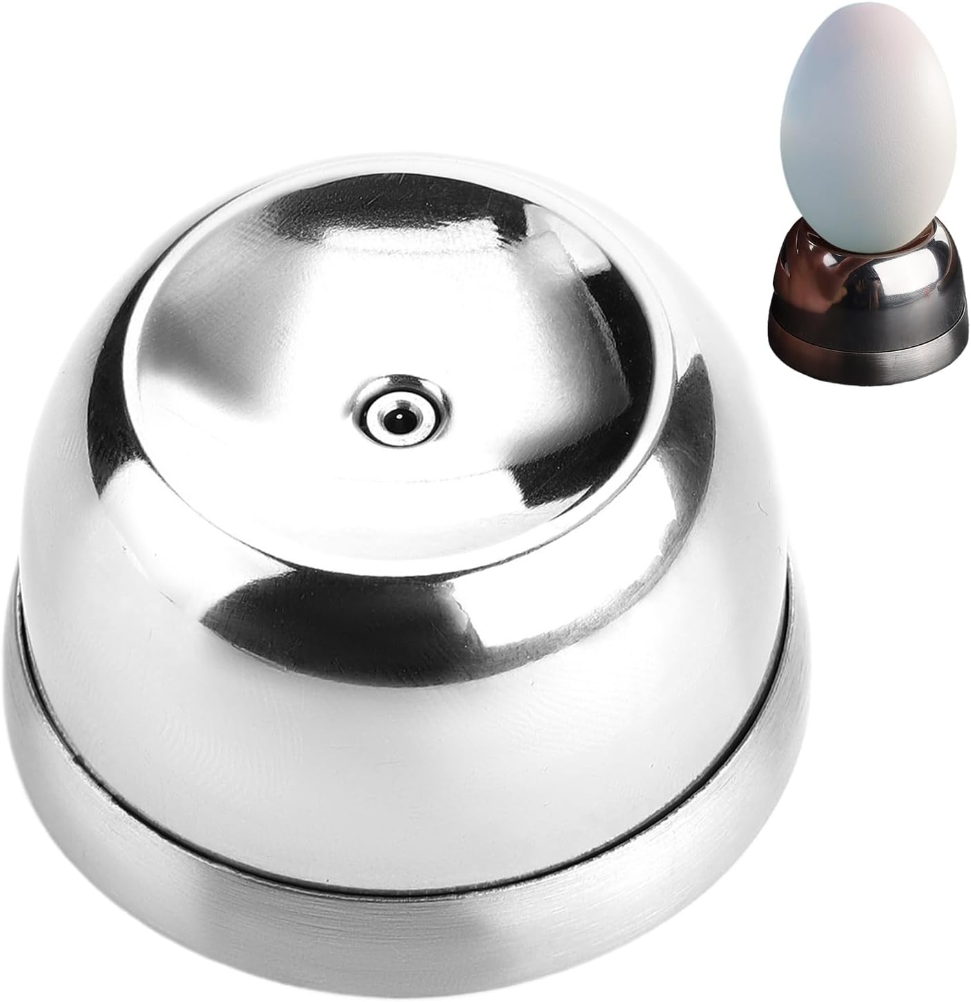 Eierschneider, Küchengerät mit Nadel, Eierschäler, hartgekocht, 10 cm, 35 g, aus Edelstahl, mit Nadel aus Stahl, leicht zu reinigen, ideal für das Ei