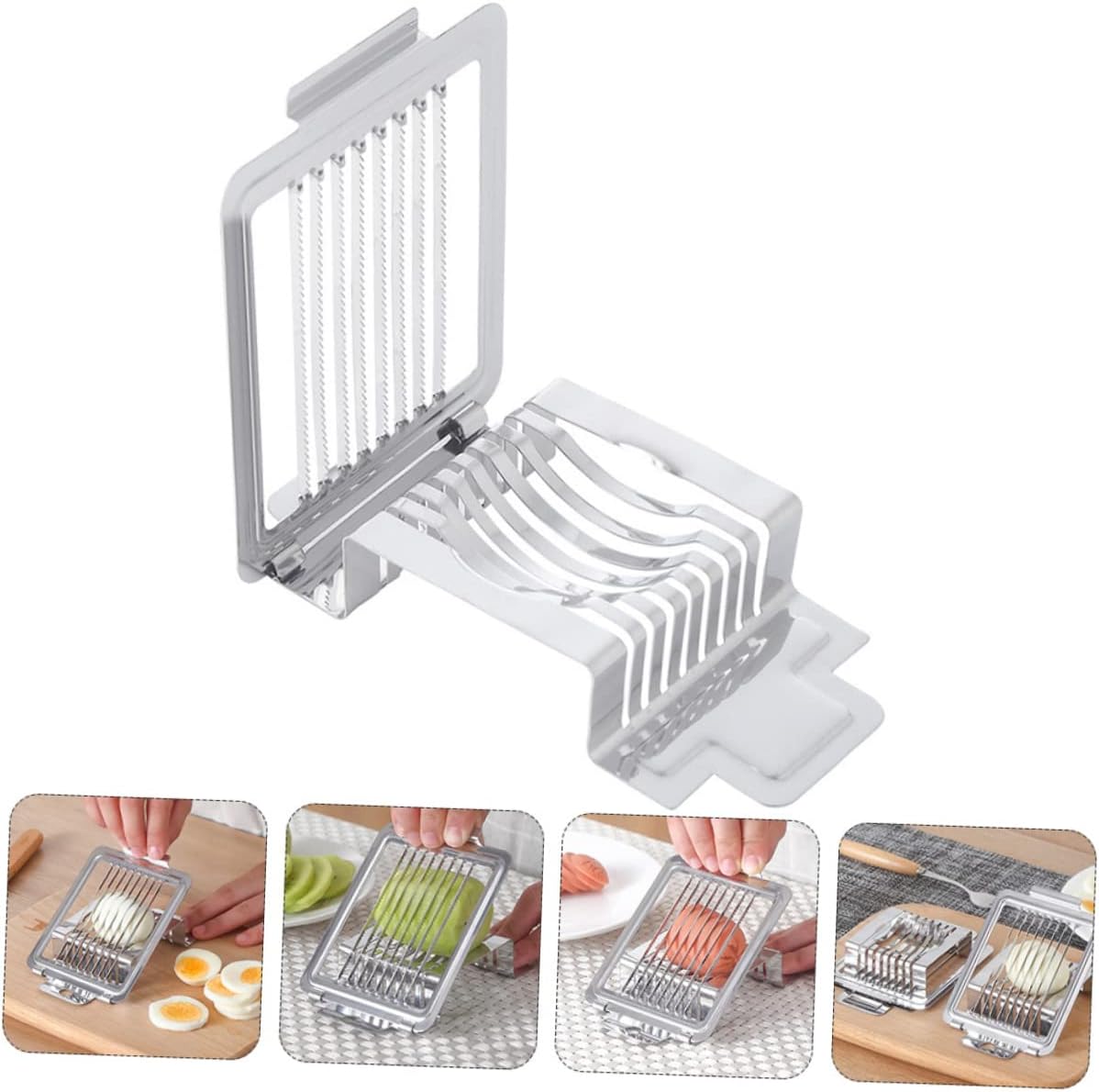 Eierschneider aus Edelstahl, 1 Stück für Küche und Kochen