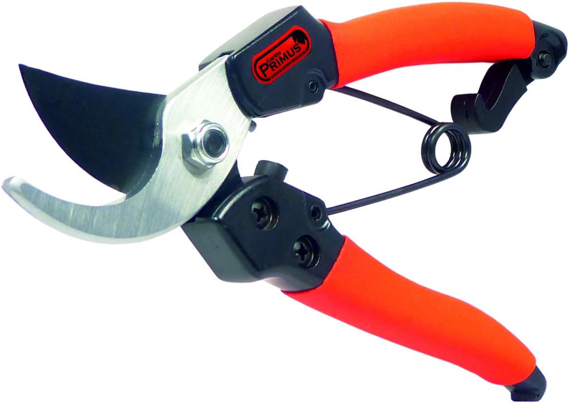 Garten Primus Gartenschere, Rosenschere, Rebschere, Damenschere, schwarz/orange, 17,7 x 4,8 x 1,6 cm, 01020