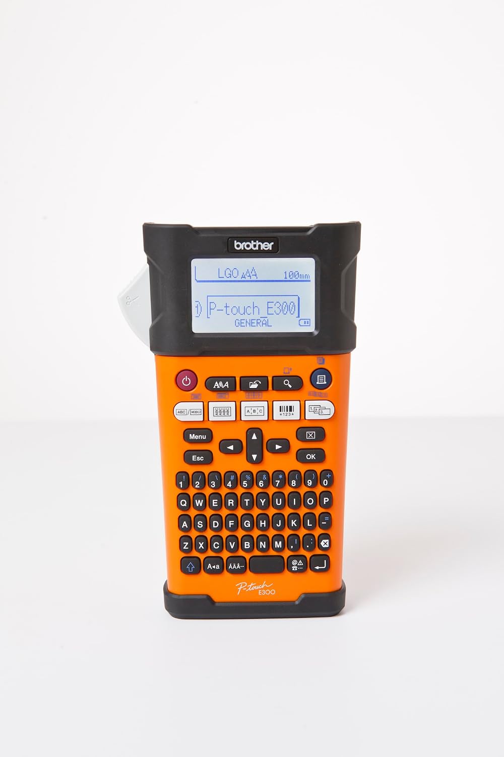 Brother PTE110VP Industrielles Beschriftungsgerät inklusive Netzadapter und Transportkoffer (für 3,5 bis 12 mm breite TZe-Schriftbänder, Beschriftung von Kabeln und Anschlüssen), Klein
