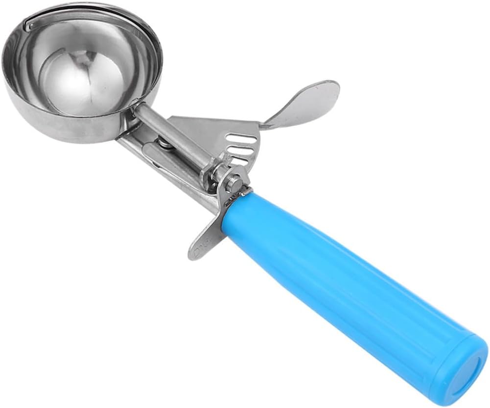 Eisportionierer aus Edelstahl für Dessertkugeln und Fruchtkugeln, Blau