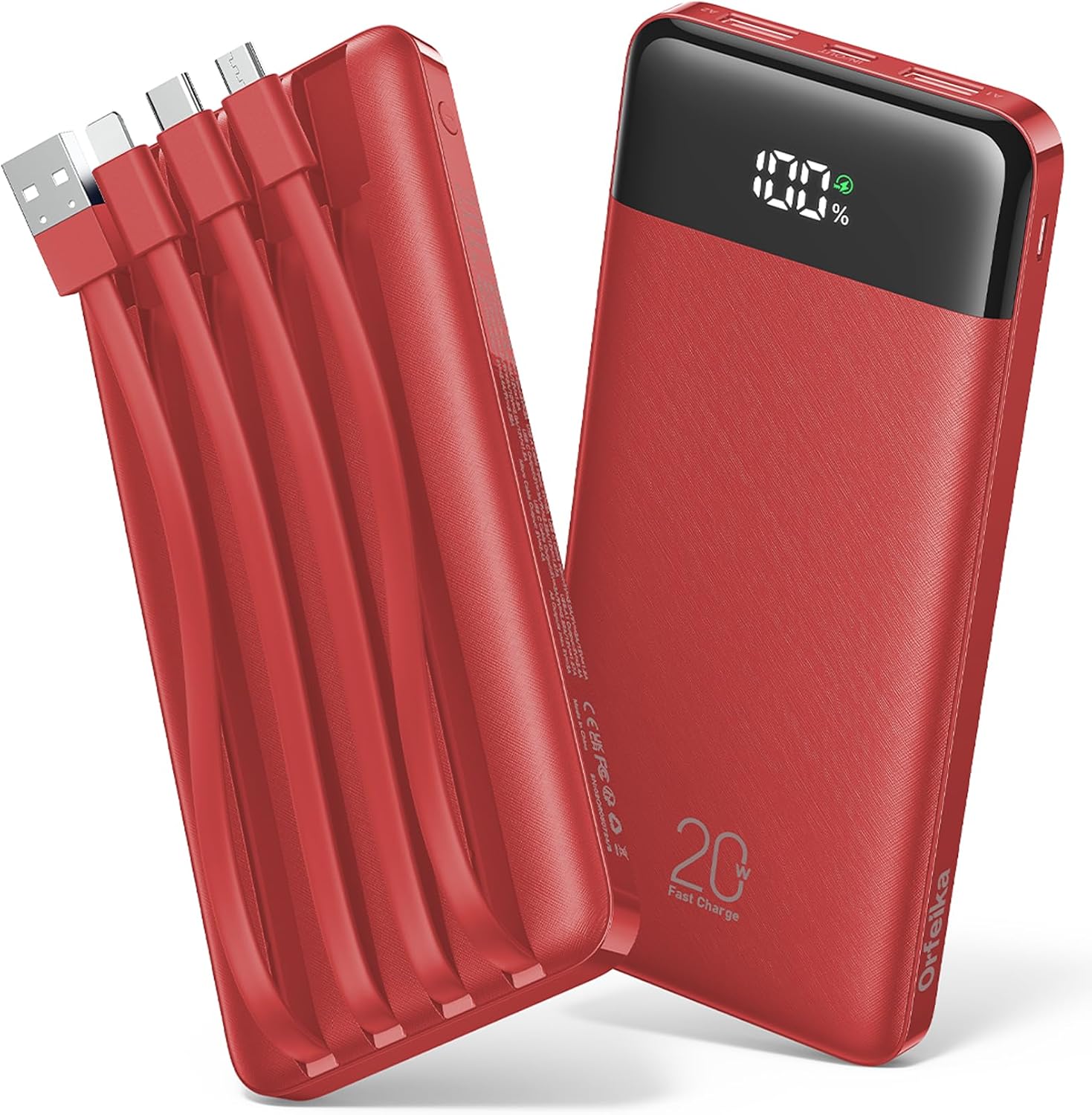 Orfeika Power Bank 20000mAh, PD 20W Powerbank mit Schnellladefunktion