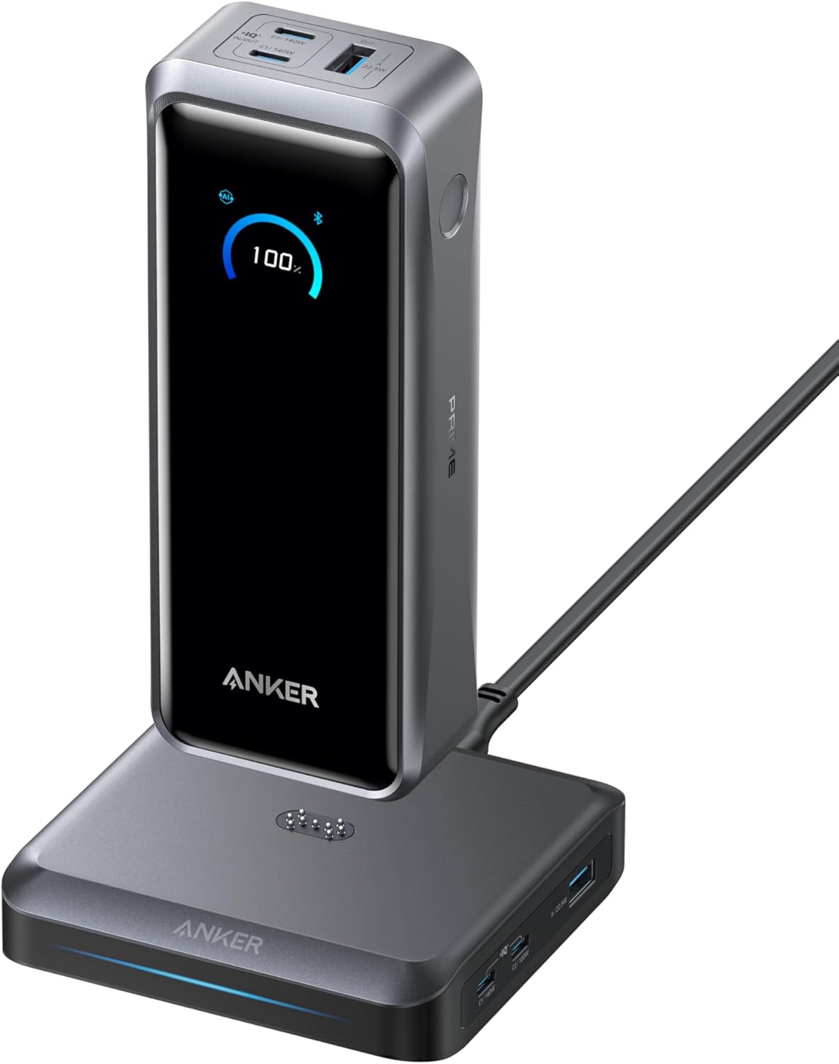 Anker Prime Powerbank mit Ladebasis, 26250mAh 300W Max, mit Display