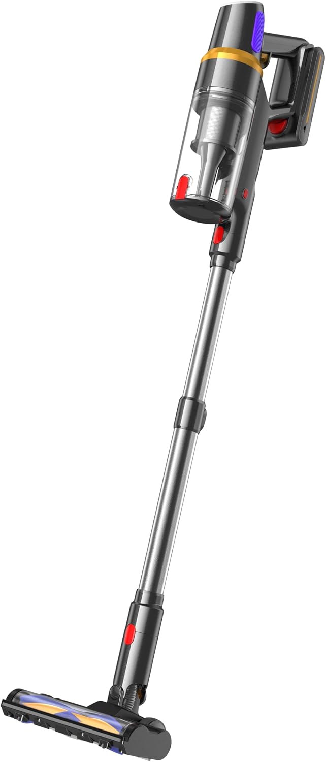 TechRise 8-in-1-Funktion Akku Staubsauger 45000Pa/500W, Display