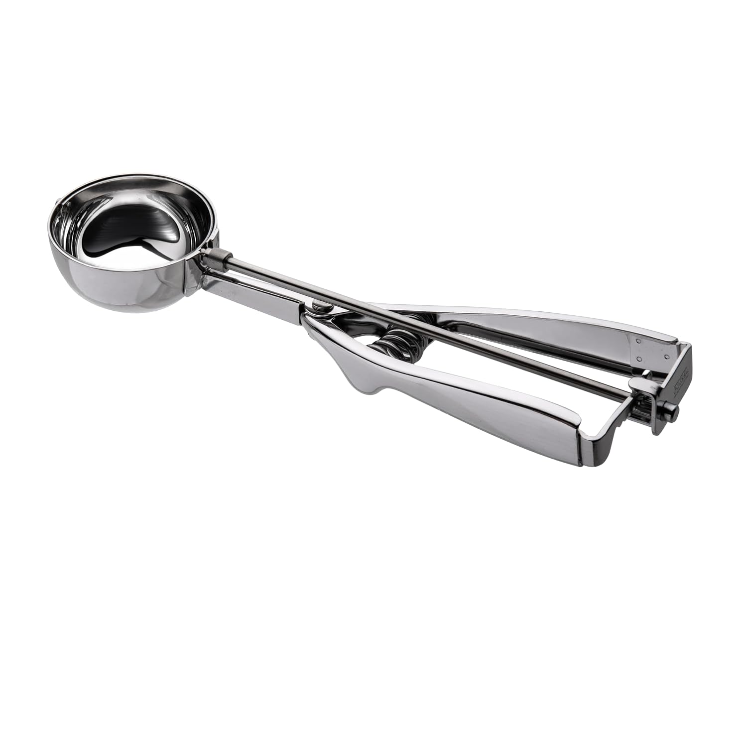 Piazza Professioneller Eislöffel aus Edelstahl mit Portionierer Durchmesser 4,7 cm – Eis- und Süßlöffel, Küchenutensilien mit Design für perfekte Tassen und Kegel – Made in Italy