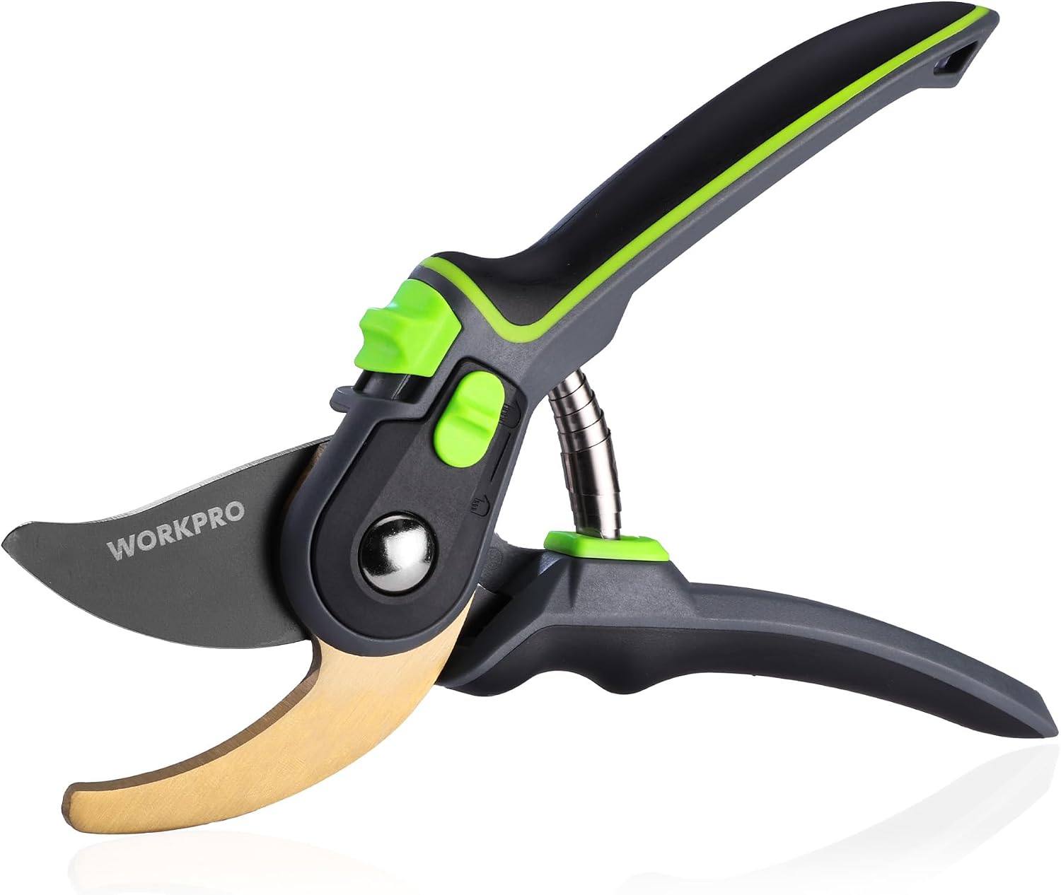 WORKPRO Bypass Gartenschere 250 mm mit Antihaft-Beschichtung, Rosenschere Baumschere Pflanzenschere für Große & Kleine Hände, Hochwertige Gartenwerkzeug für Frisches Holz