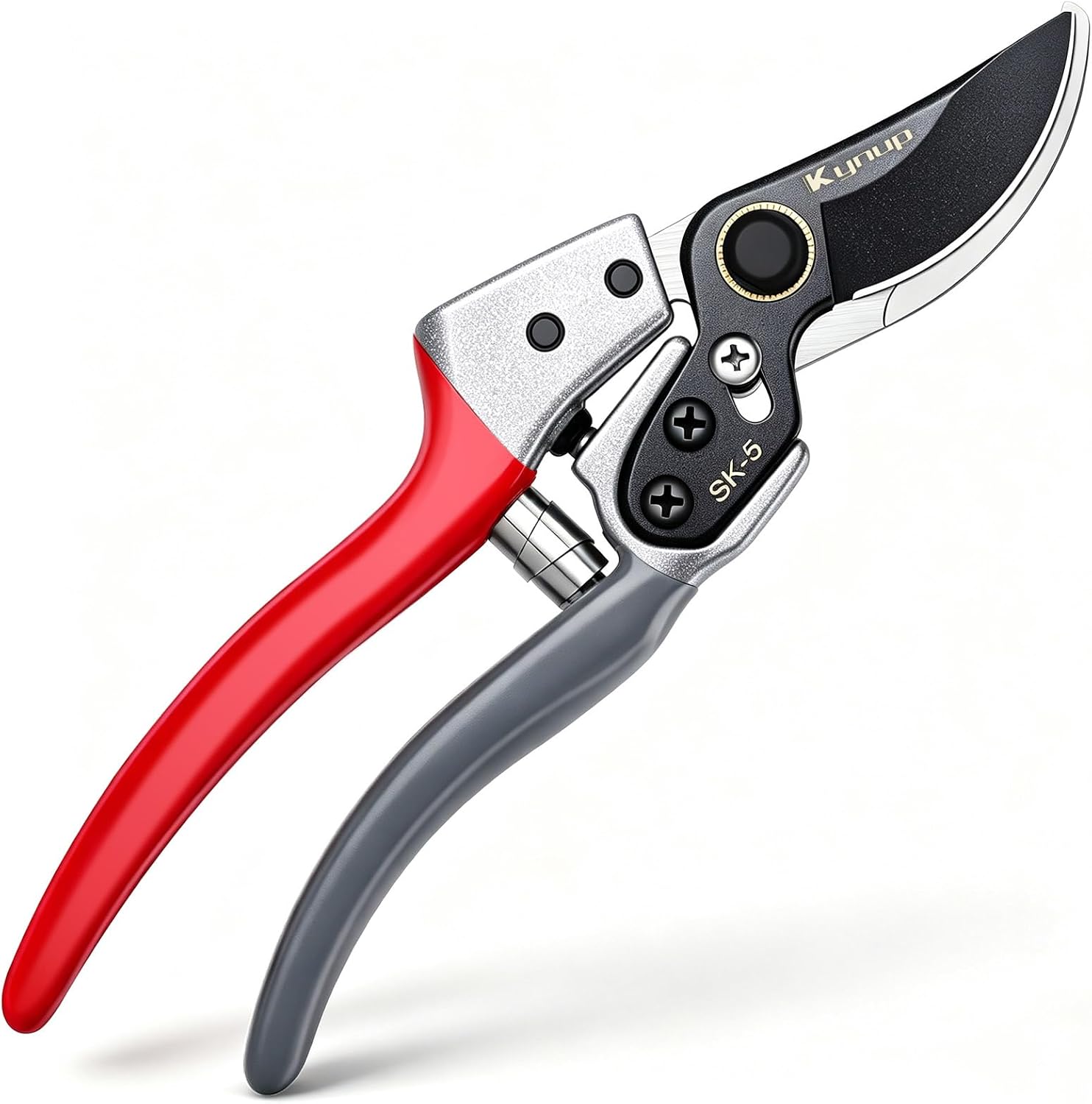 Kynup Bypass Gartenschere Astschere Rosenschere, SK5-Stahl, Äste bis 2,5 cm