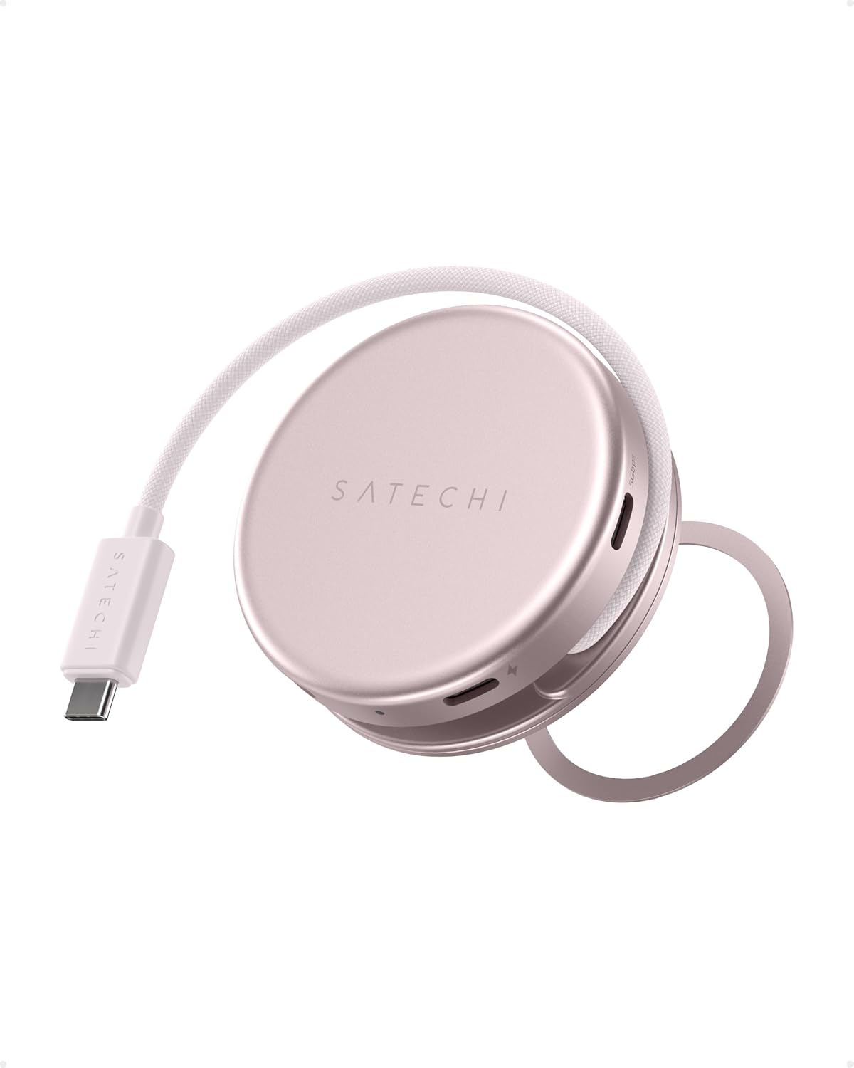SATECHI OntheGo Magnetischer Hub USB-C 5-in-1, 60W PD, 4K HDMI, Indigo