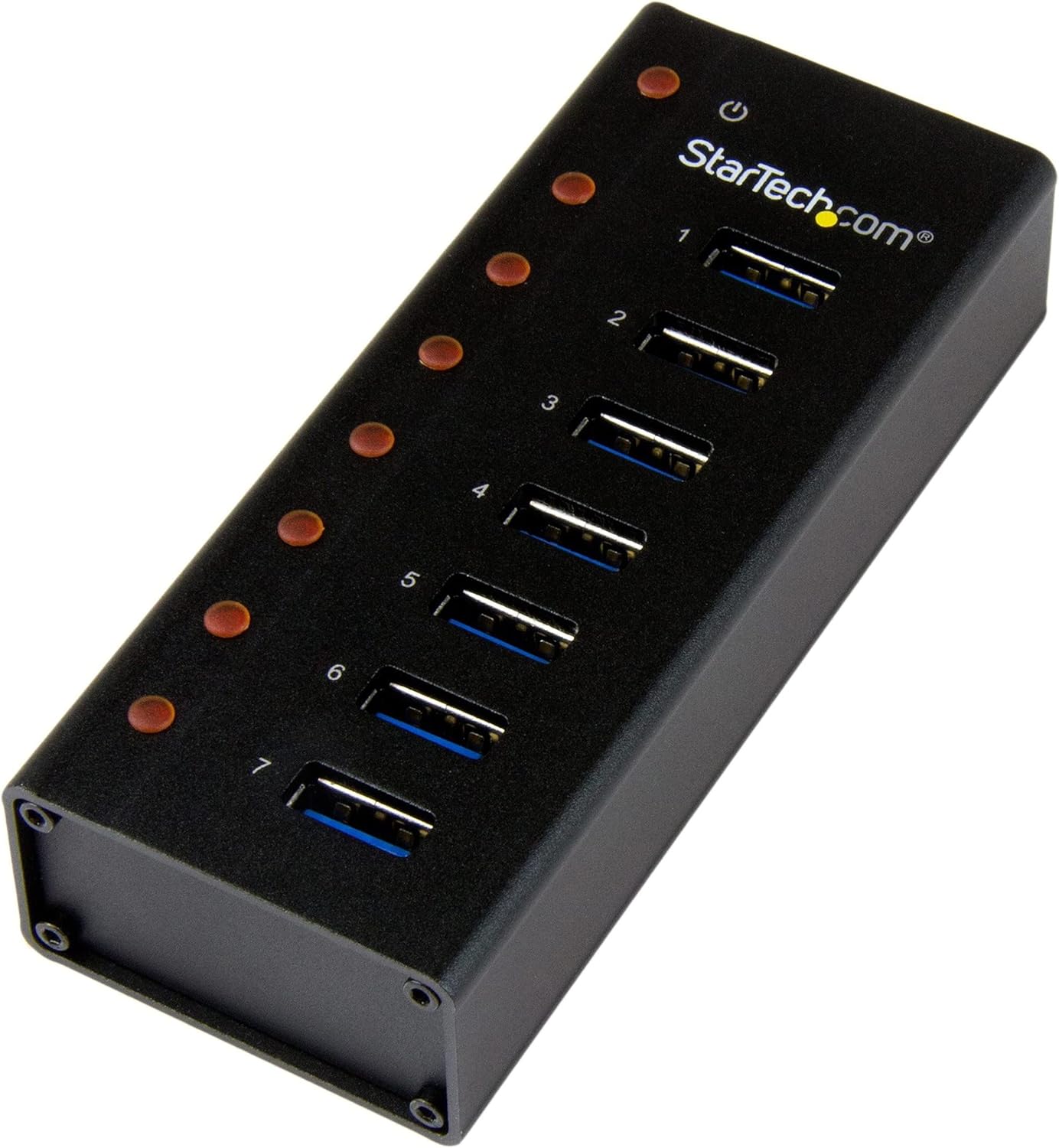 StarTech.com 7 Port USB 3.0 Hub - Metallgehäuse - Desktop oder Wandmontierbar - Kompakter 7-fach Verteiler SuperSpeed Hub