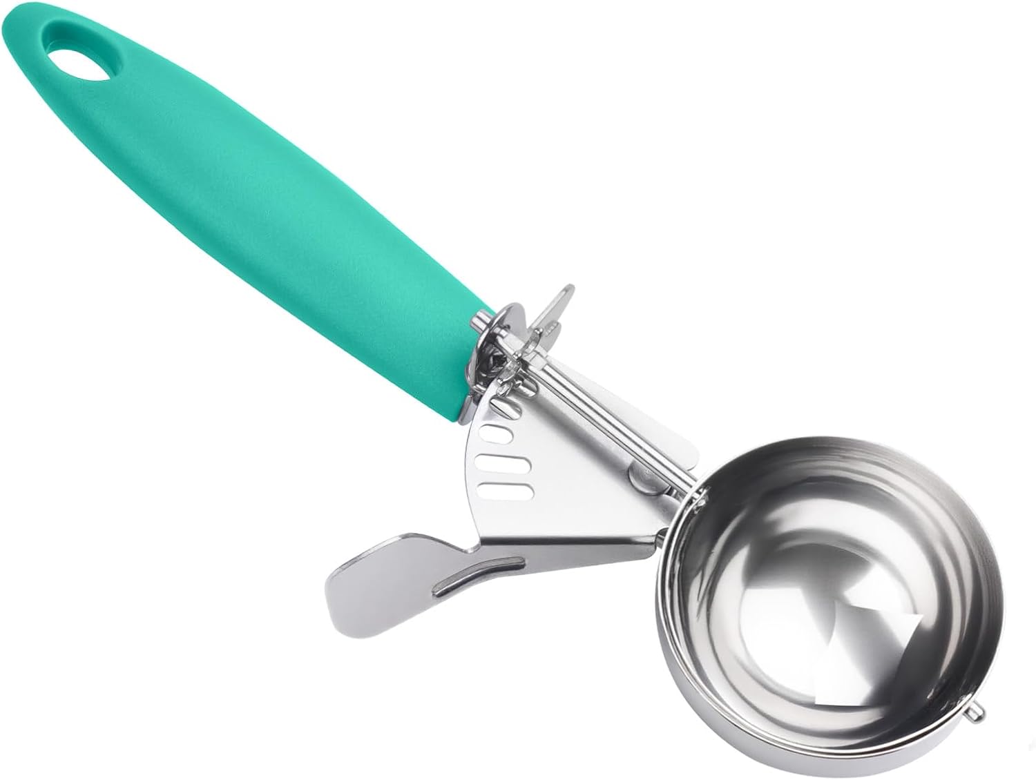 JUNADAEL J Große Eisportionierer mit Auslöser, Größe #8 (1/2 Tasse) Keksschaufel, Muffinschaufel, Cupcake-Schaufel, grauer Griff, für Kekse, Cupcakes, Muffins, Eis, Reis, 118 ml