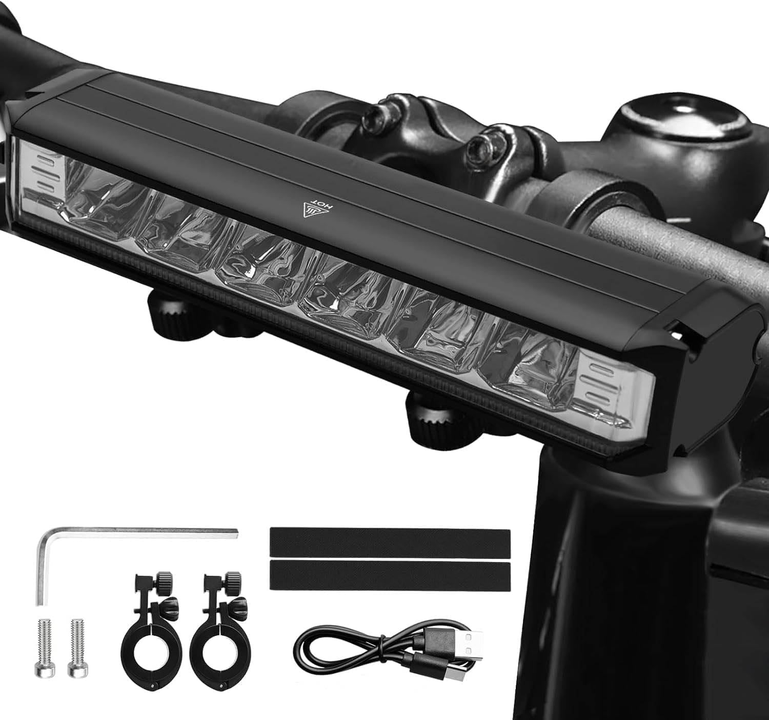 1400LM Fahrradlicht Vorne, Aluminium Fahrradlicht, Fahrradlampe mit 4000mAh