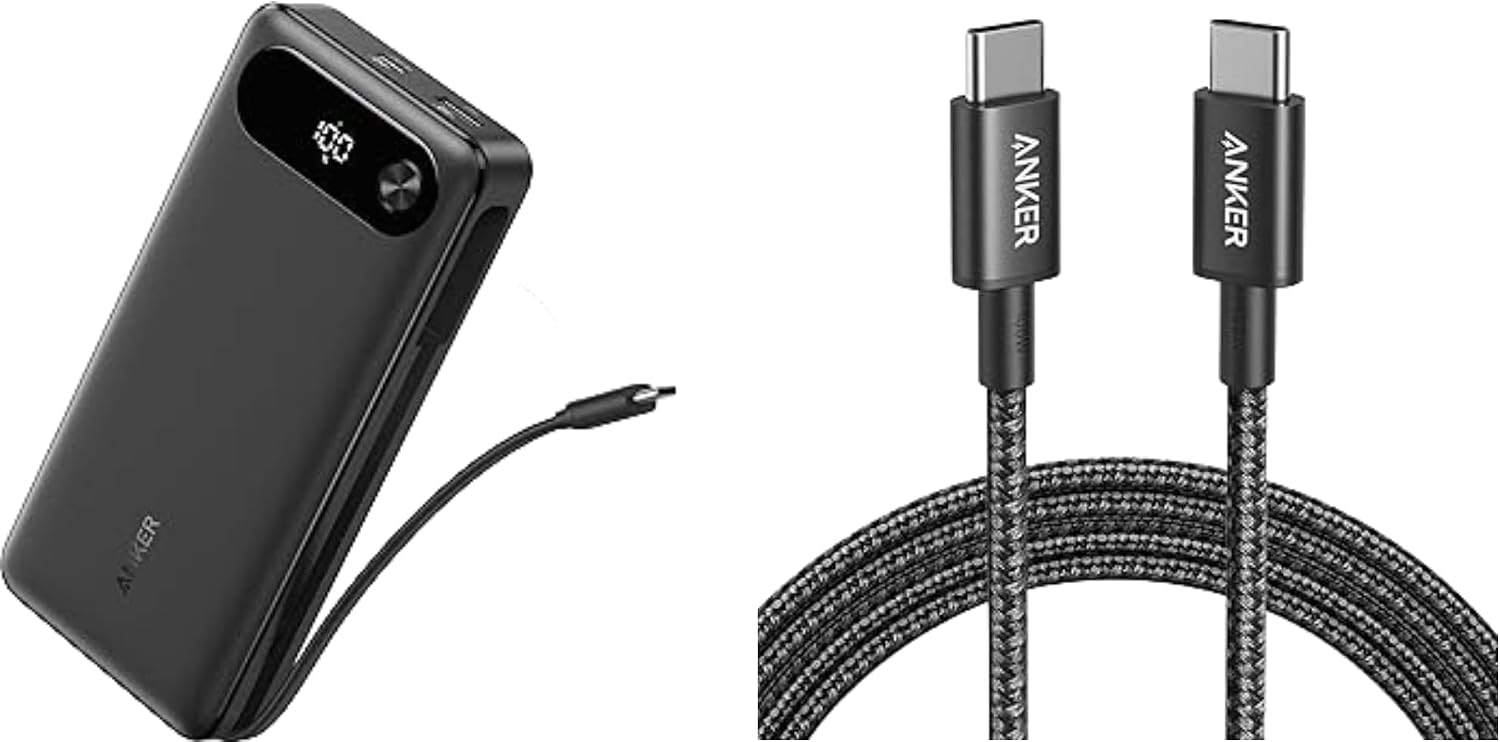 Anker USB C Ladekabel 100W [1,8m]+Anker Powerbank (20.000mAh)