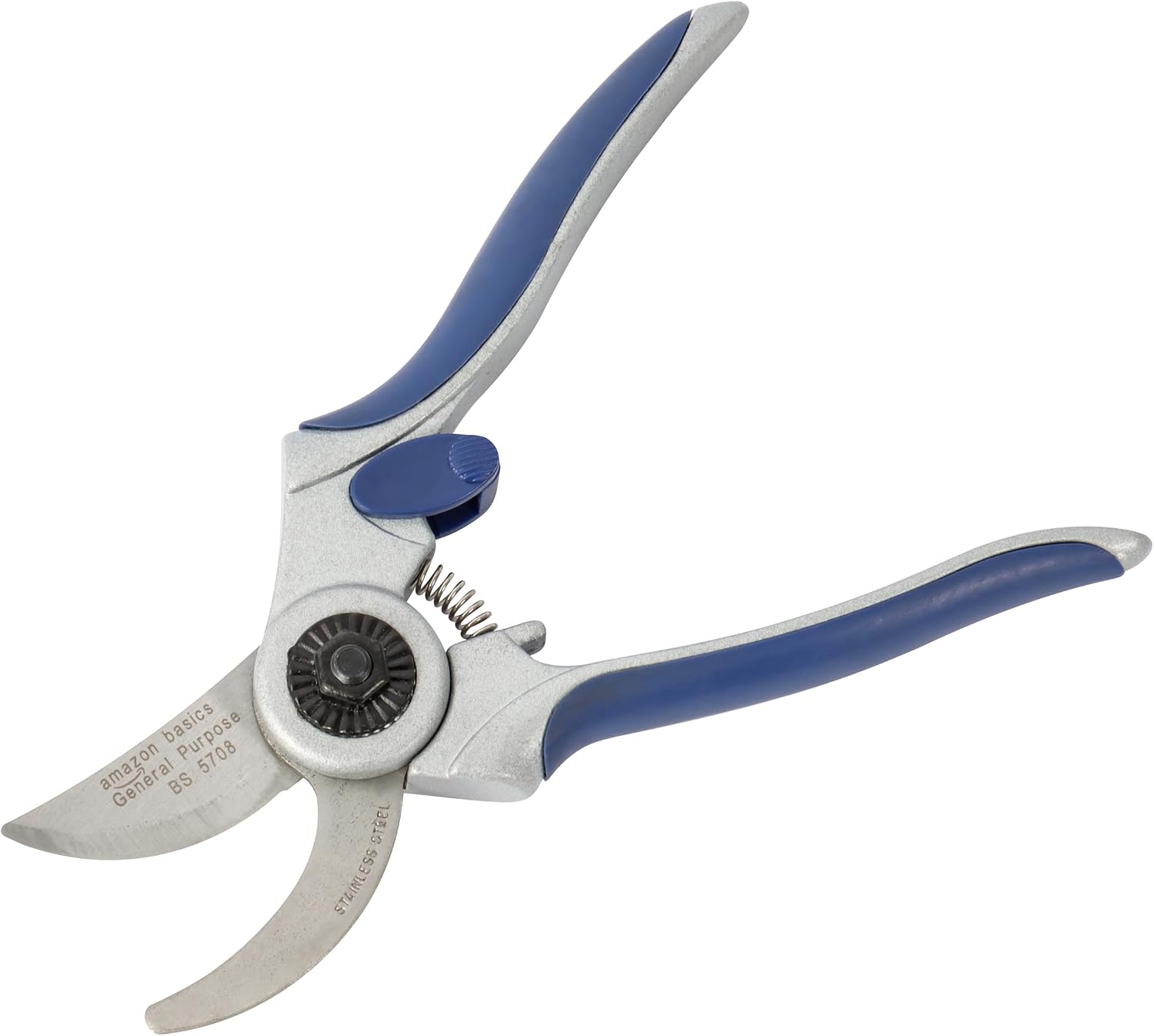 Amazon Basics Stahl-Bypass-Baumschere, 17,8 cm, Blau