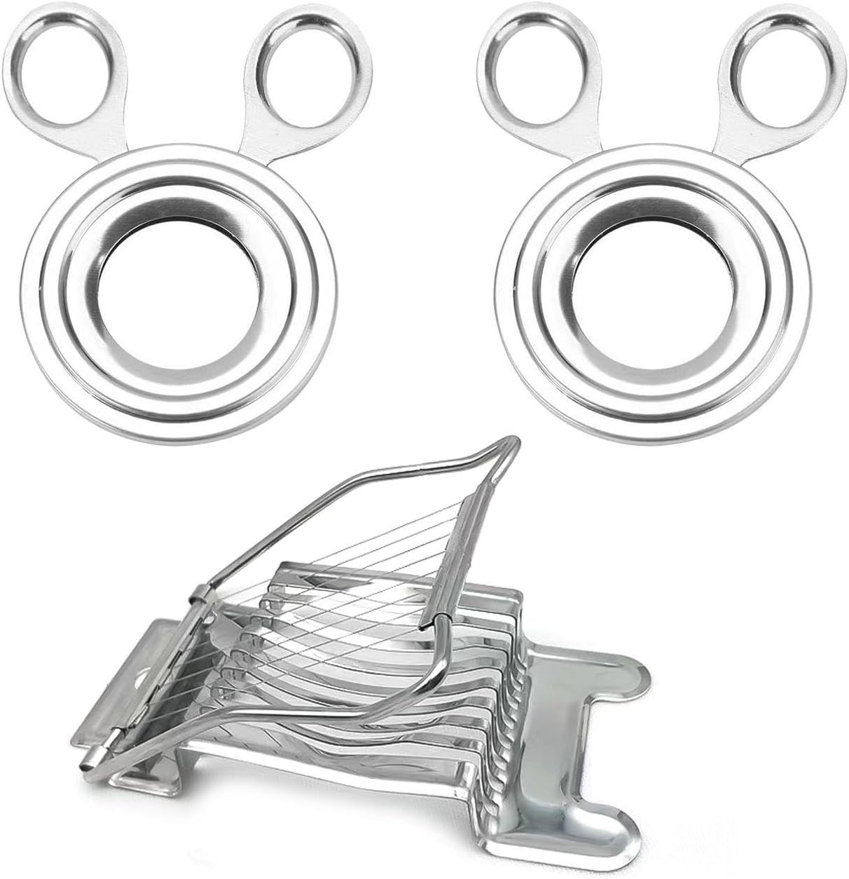 2 Eierschneider Und 1 Eierschneider, Öffnungswerkzeug Für Runde Schalen, Praktisches Küchenbedarf, Geeignet Für Die Zubereitung Von Frühstücksdesserts.
