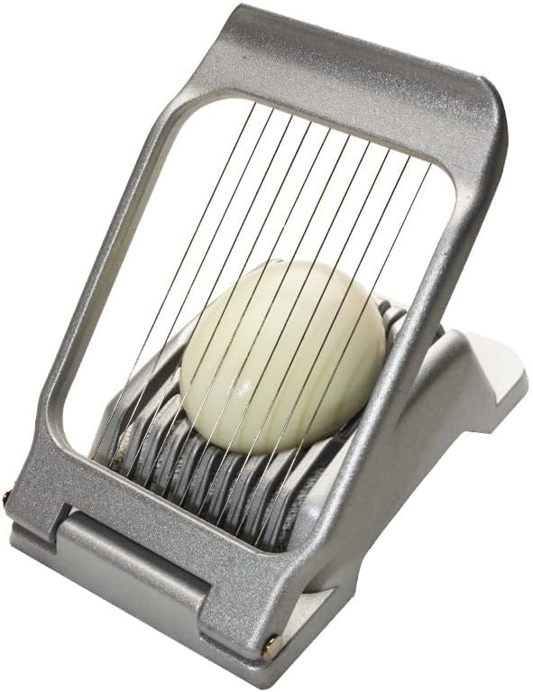 Eierschneider Aluminium – Multifunktionaler Eierschneider für Hartgekochte Eier, Erdbeeren, Kiwi, Käse – Präzise Scheiben, Leicht zu Reinigen