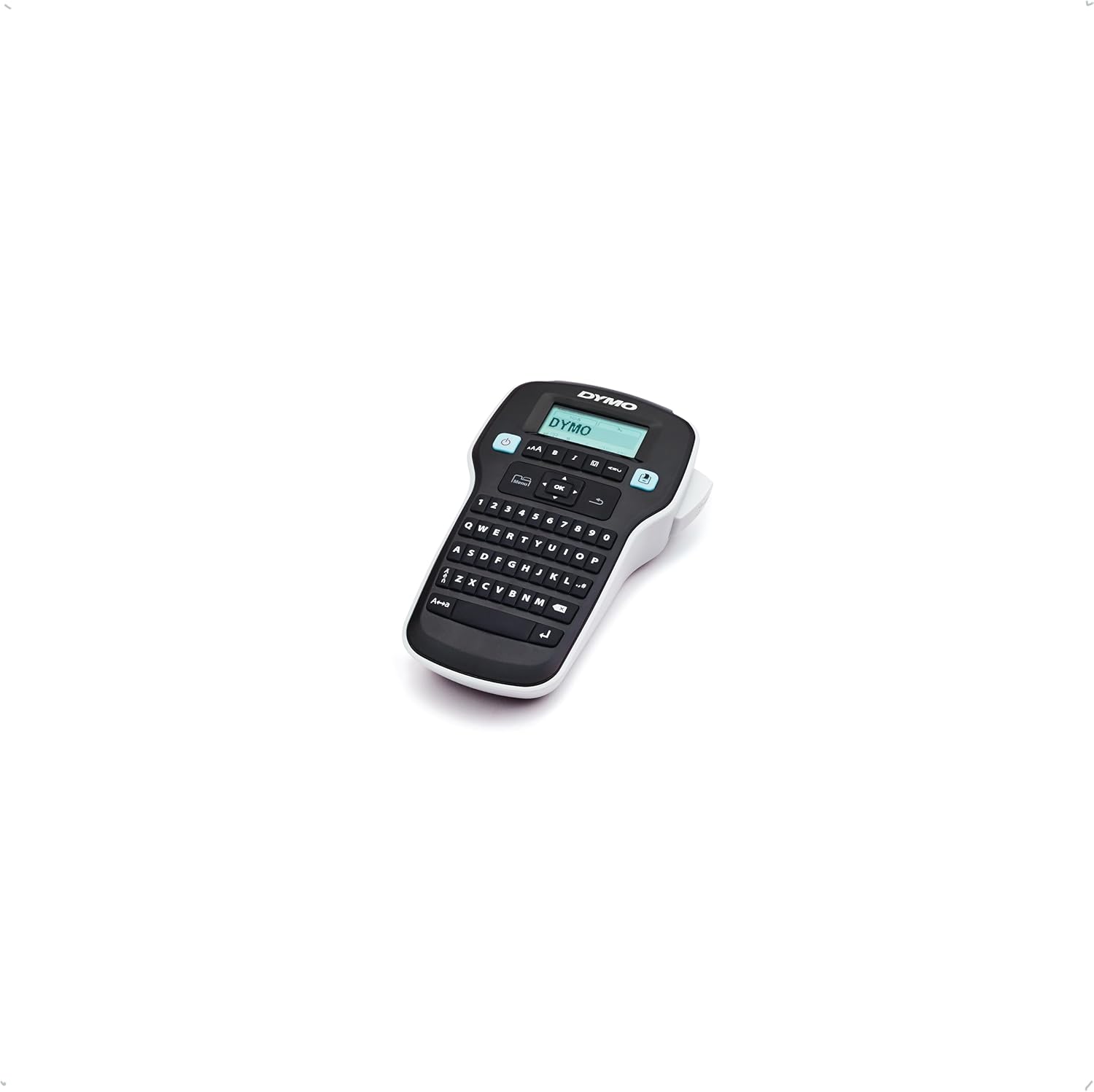 DYMO LabelManager 160 Grundset mit Beschriftungsgerät | Tragbarer Drucker mit 3 Rollen Etikettenband für DYMO D1 | AZERTY-Tastatur | Ideal für Büro oder Zuhause