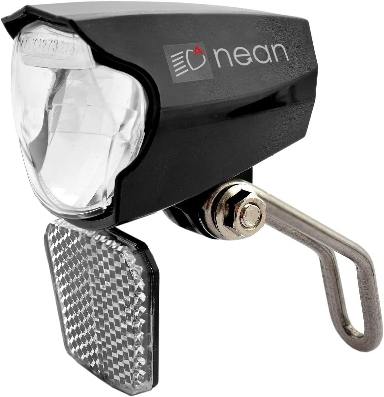 nean LED Dynamo Fahrradlicht 30 LUX mit Lichtautomatik, Standlicht und StVZO Zulassung, Fahrradlampe, Fahrrad Frontlicht, Fahrradleuchte vorne, Scheinwerfer, schwarz