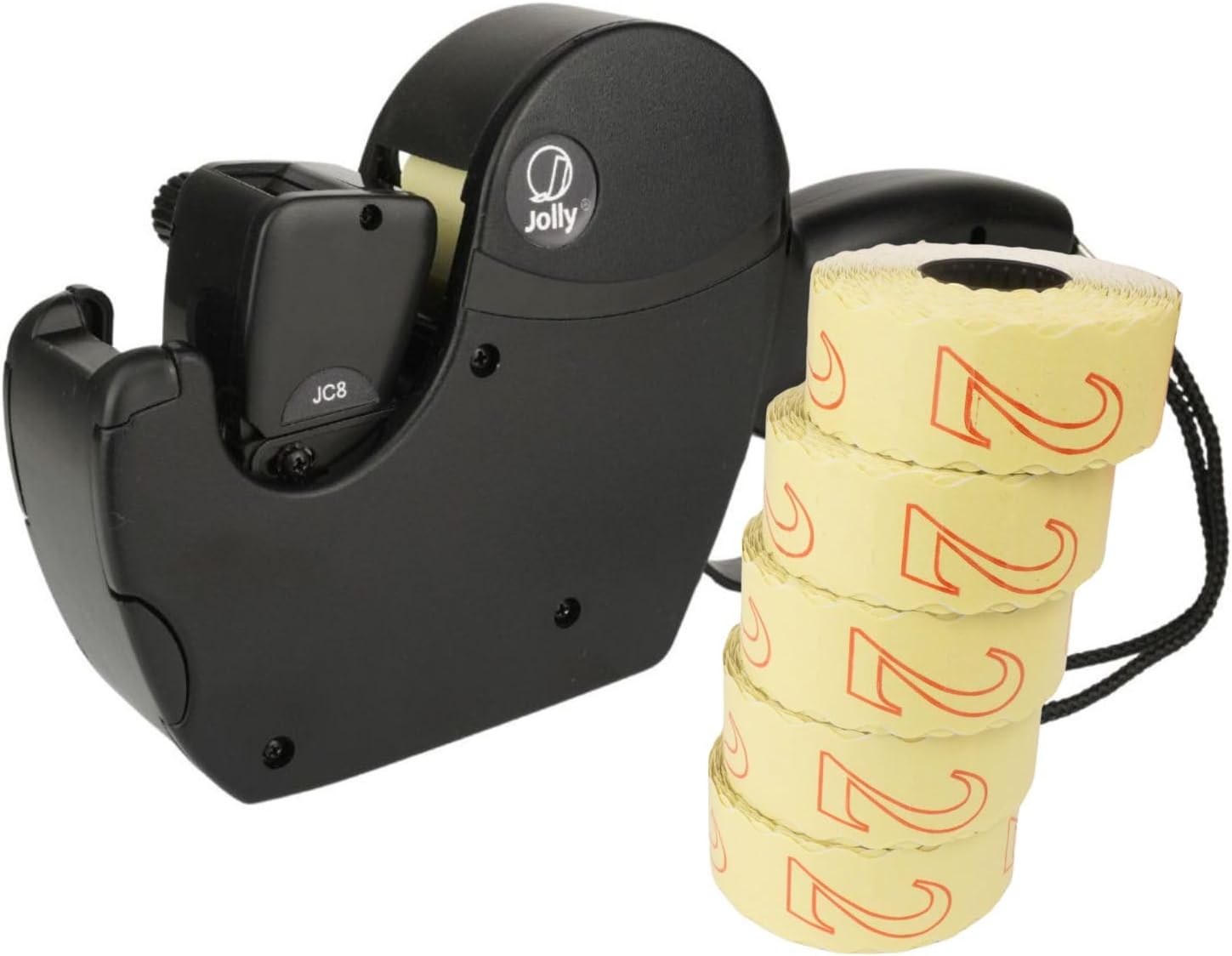 Preisauszeichner Jolly C8 8-stellig Set 7500 Etiketten Weiss permanent