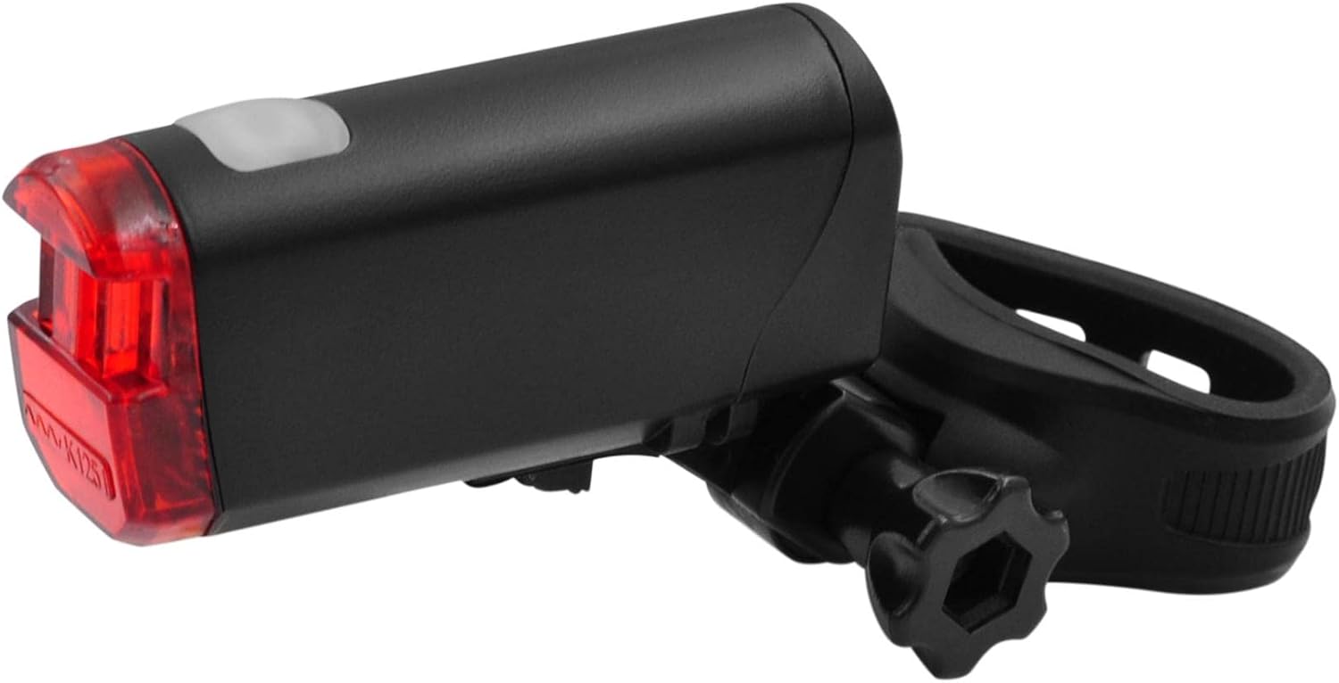 Fischer Batterie LED Rückleuchte mit Universalhalter, Fahrradrücklicht, Fahrradbeleuchtung, 85364