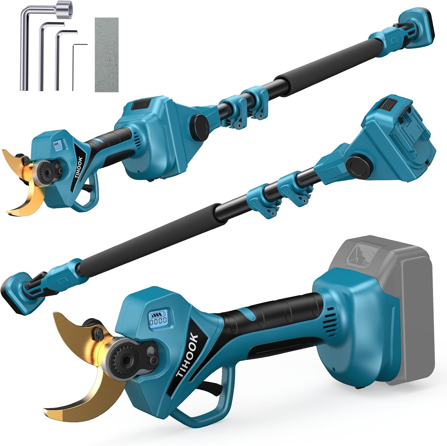Akku Astschere, 40mm Elektrisch Gartenschere für Makita BL-18V