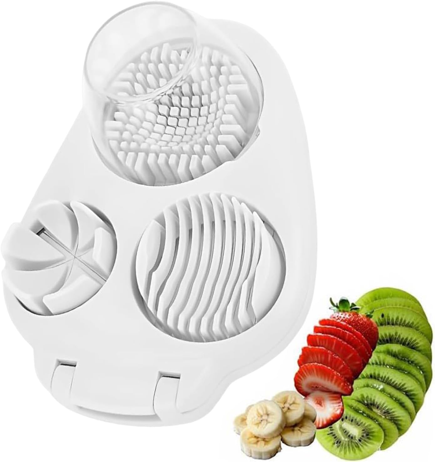 Harteierschneider, Küchentrenner aus Edelstahldraht | Tomaten, Traubenschneider, Pilzschneider, Küchenmaschine, Küchenmaschine, Zerkleinerer mit Aufbewahrungsbox