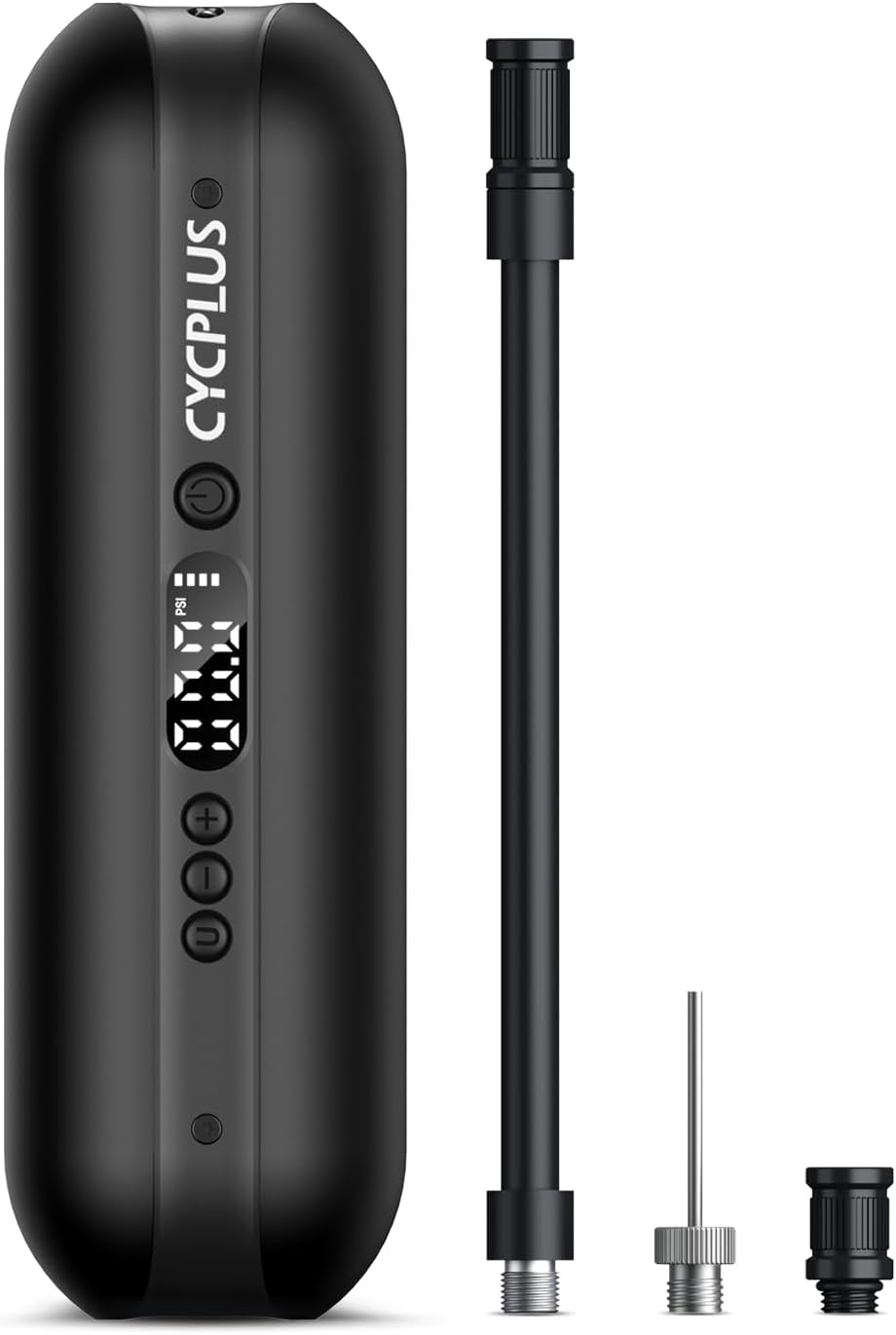 CYCPLUS Elektrische Reifenpumpe, 150PSI, Auto-Stopp