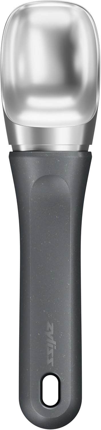 Zyliss Eisportionierer, Antihaft, Eislöffel für hartes Eis & Sorbet, Grau