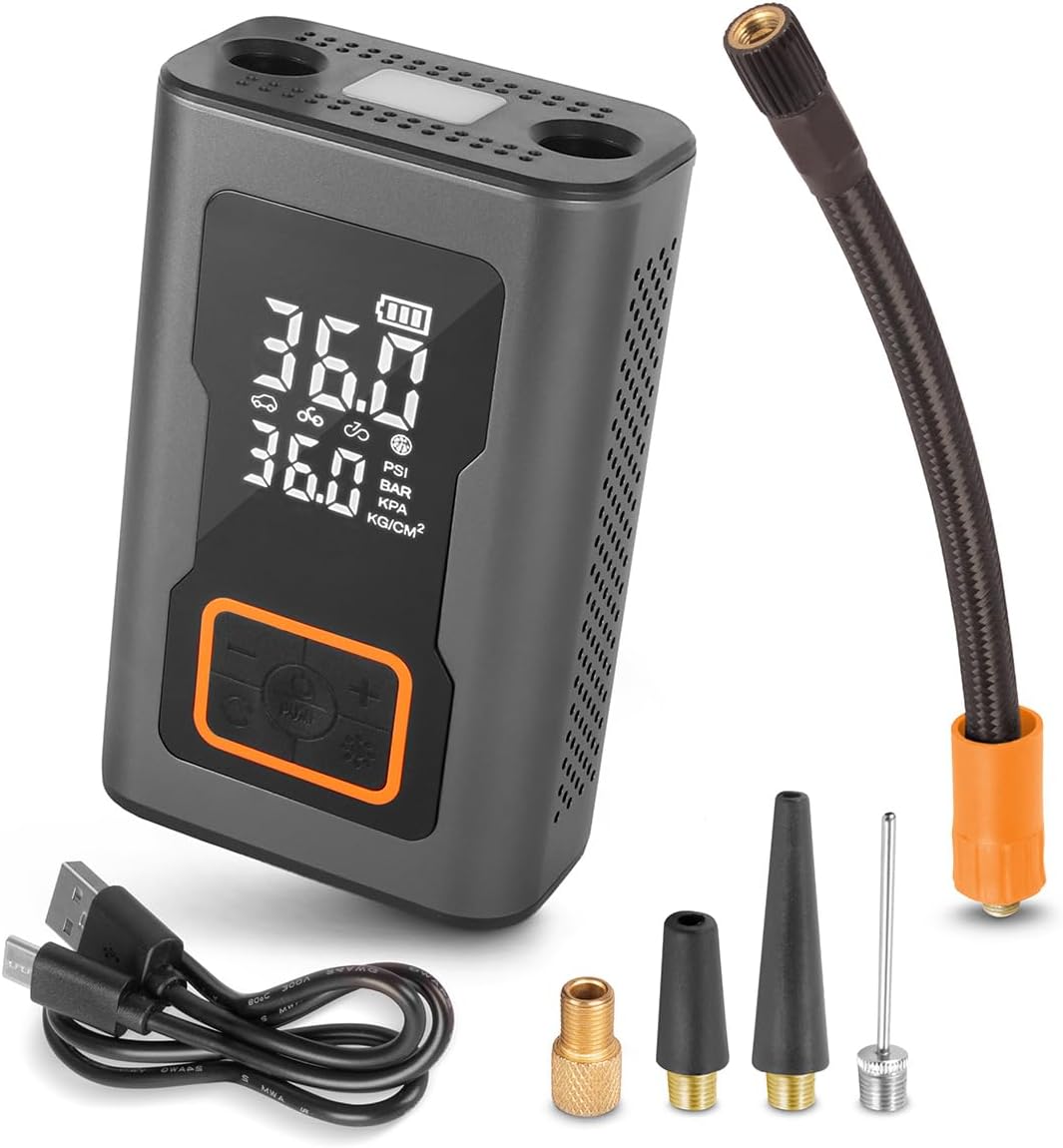 STAHLWERK Elektrische Luftpumpe 0,2-10,3 bar mit Powerbank 60 W ELP-17 ST