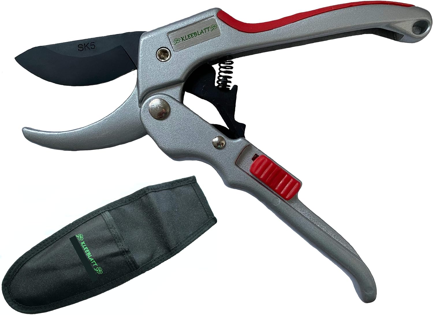 Gartenschere bis 60% Kraftersparnis Baumschere Rosenschere Astschere schneidet bis 26 mm Durchmesser ergonomischer Griff für Rechtshänder und Linkshänder Obstbaumschere Rollenschere