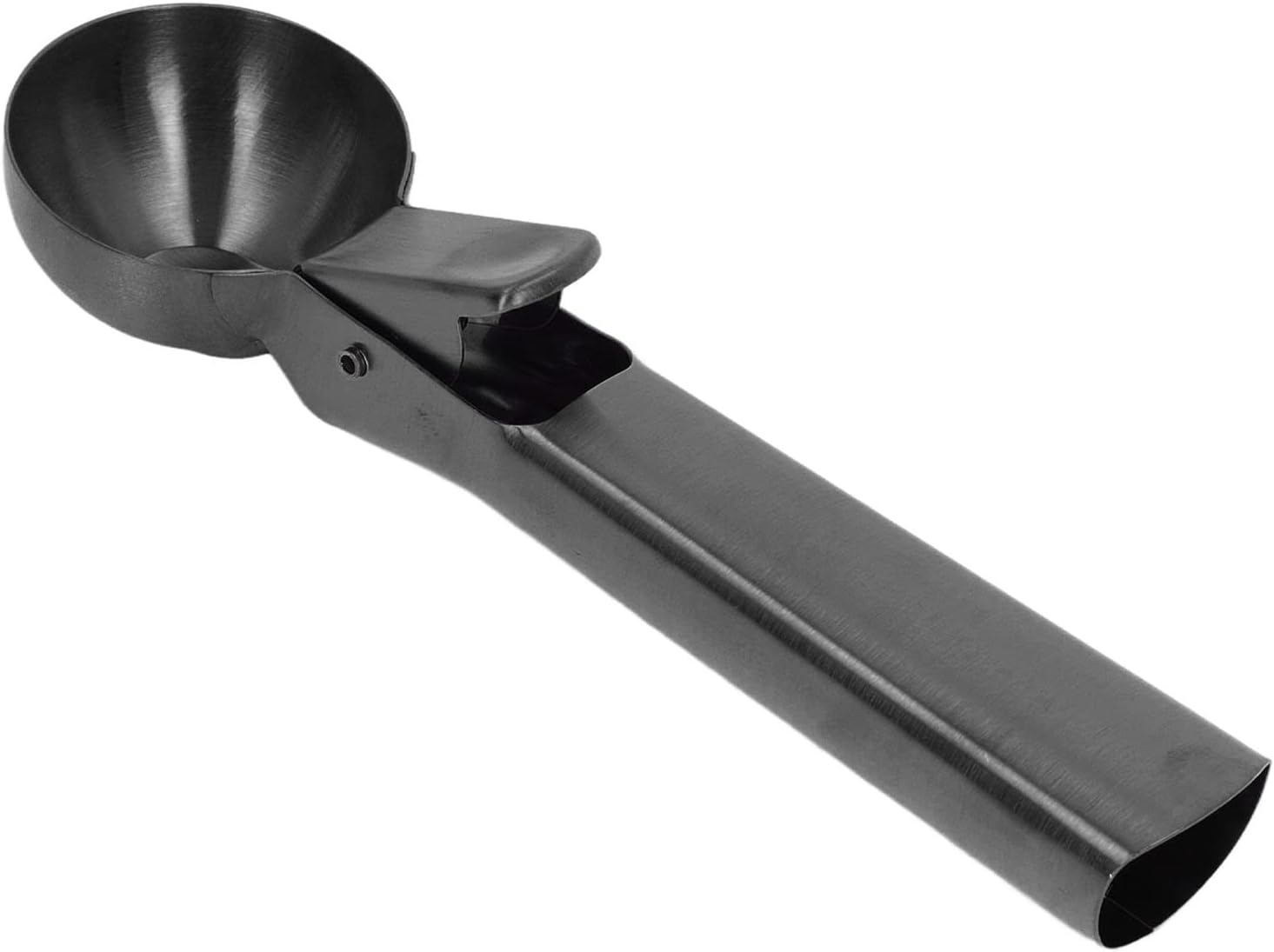 Cryfokt Ergonomischer Eisportionierer mit Antihaftbeschichtung, Kugellöffel aus Edelstahl für Backbegeisterte (BLACK)