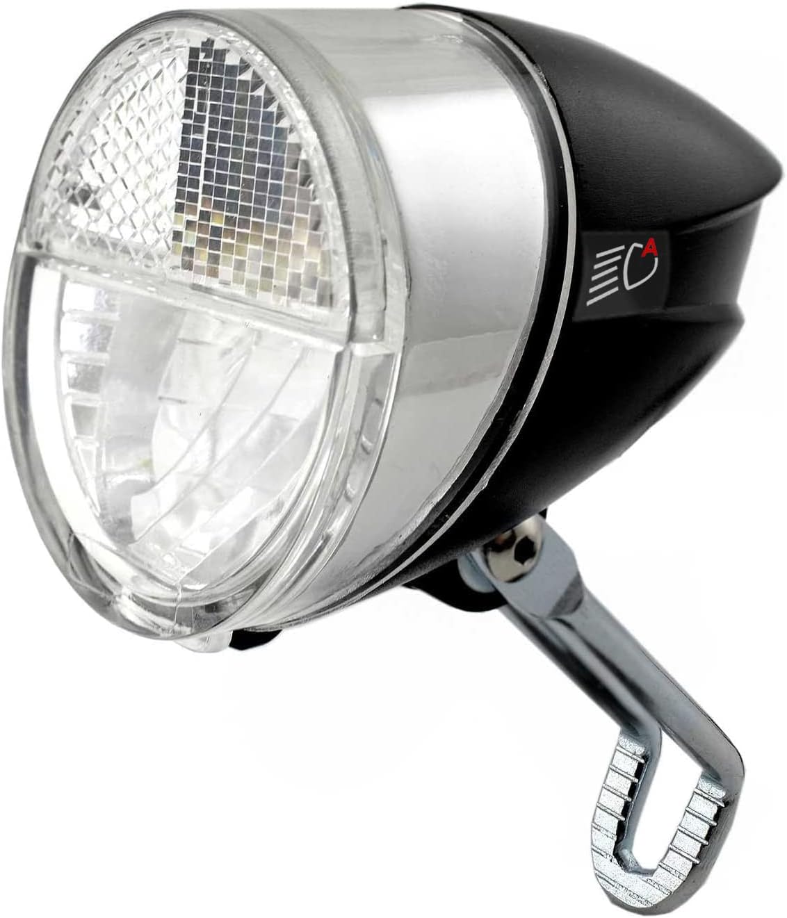 nean LED Dynamo Fahrradlicht 30 LUX mit Lichtautomatik, Standlicht und StVZO Zulassung, Fahrradlampe, Fahrrad Frontlicht, Fahrradleuchte vorne, Scheinwerfer, schwarz