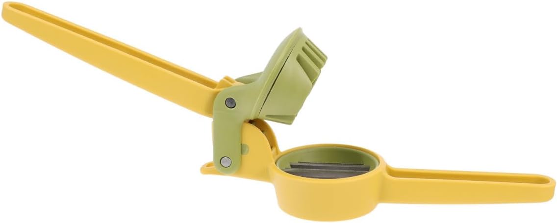 Alipis Mehrzweck Obstschneider Eierschneider aus Abs und Edelstahl Gelb Tragbar und Rostfrei für Obst und Gekochte Eier Manueller Küchenhelfer