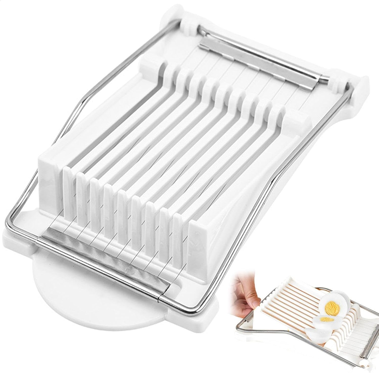 Schneidemaschine für Eier aus Edelstahl, schneller Handschneider