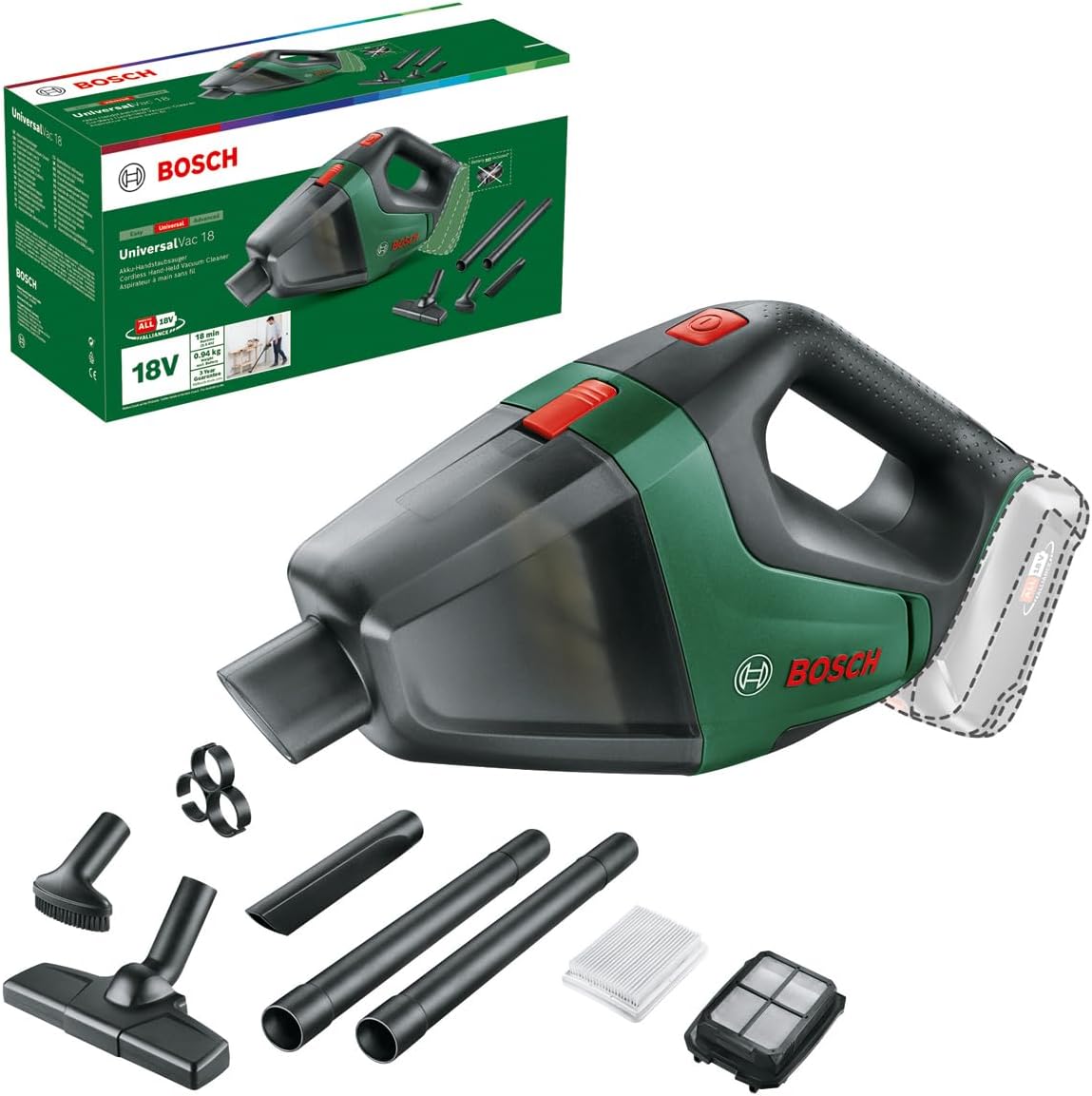 Bosch DIY Akku-Sauger UniversalVac 18