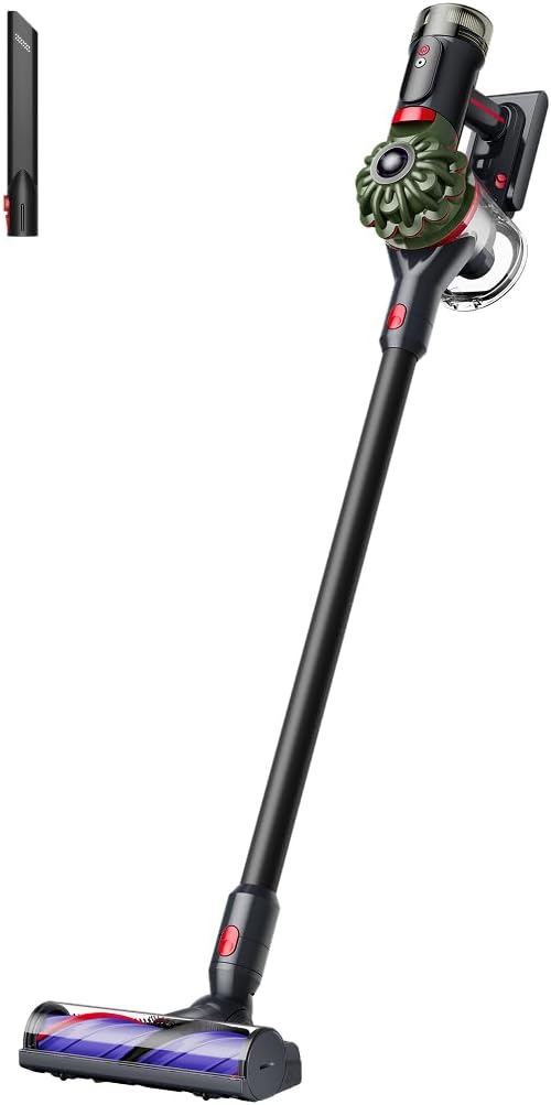 Dyson V8 Cyclone Handstaubsauger, Schwarz und Grün, 60 Minuten Laufzeit