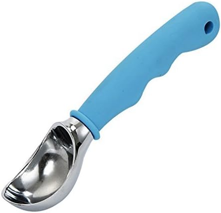 Eisportionierer, Eislöffel Portionierer, Eiskugelportionierer, Eiscreme Löffel mit Anti Rutsch Gummi Griff(Blau)