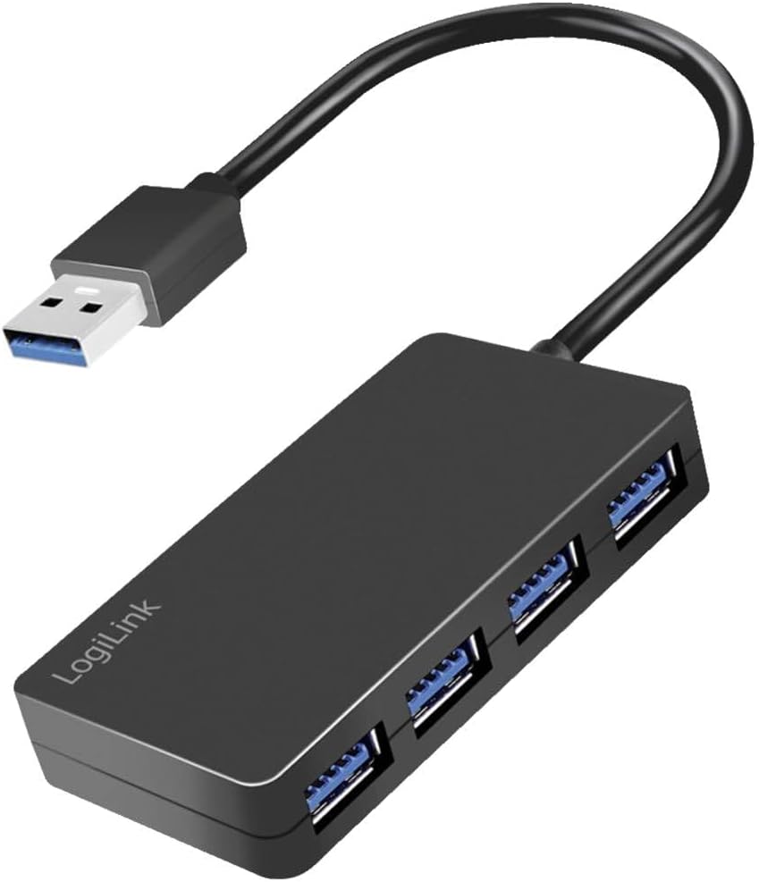 LogiLink USB 3.2 (Gen1) 4-Port Hub mit ?berstrom- und ?berspannungsschutz