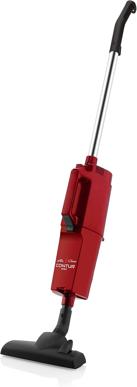 ETA Omega Handstaubsauger Contur Basic in Rot mit Beutel, Kabel, Fugendüse, Polsterdüse für Tierhaare