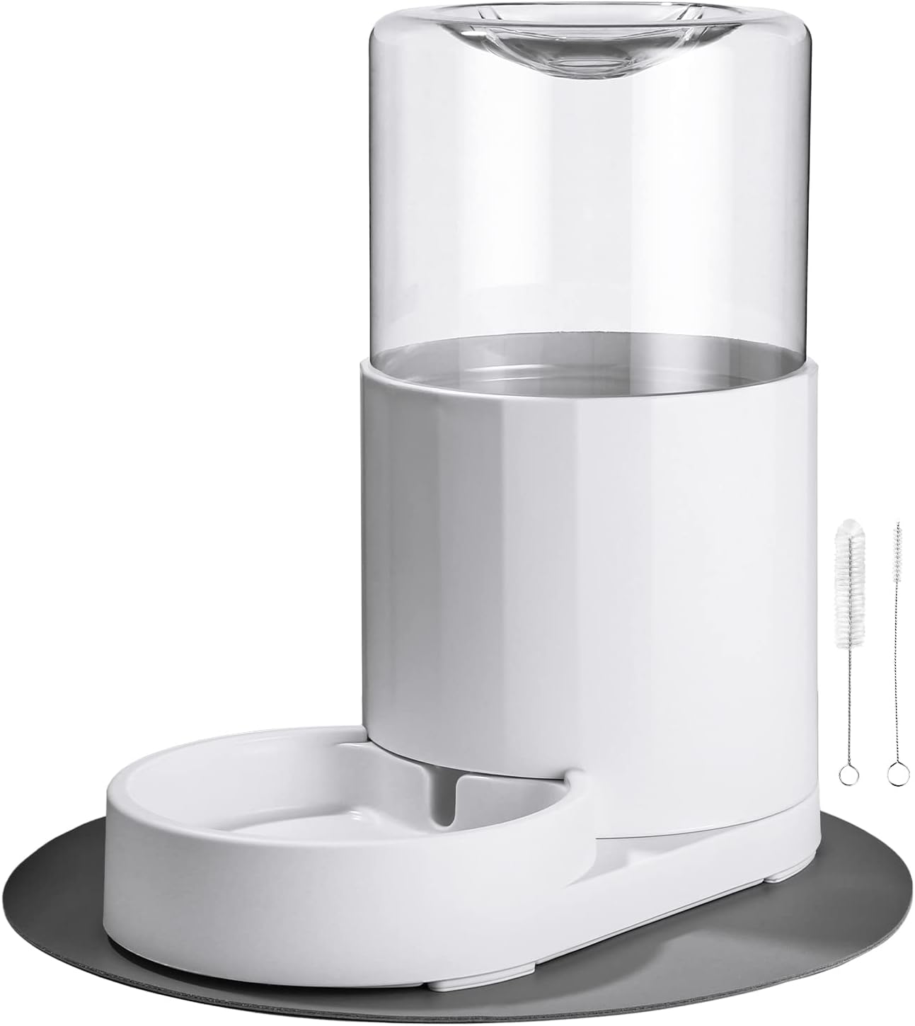 Haustier Automatischer Wasserspender, 2.5L Für Hunde Katze, Trinkbrunnen Ohne Strom, , Rutschfester Boden, Pba Frei, Mit Platzdeckchen