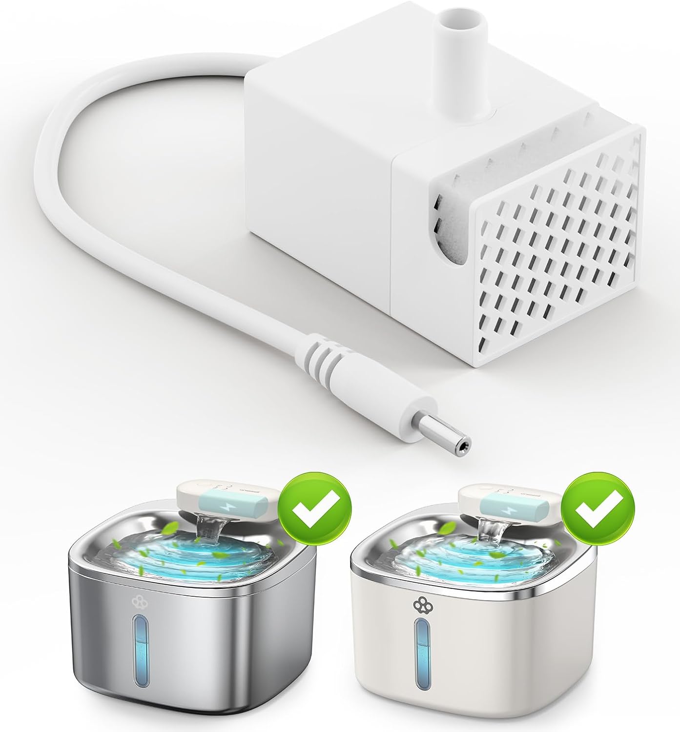 oneisall Katzenbrunnen Kabellos, 3.5L Trinkbrunnen für Katze Edelstahl, 5000mAh Akku, Katzen Trinkbrunnen mit Bewegungsmelder, Leise Wasserpumpe, 3 Filter