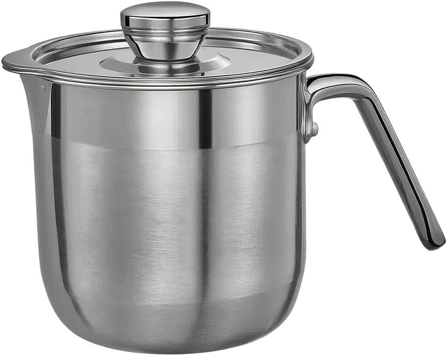 Eiertrenner Edelstahl Robust Langlebig Eiertrenner Edelstahl(Large with Lid)