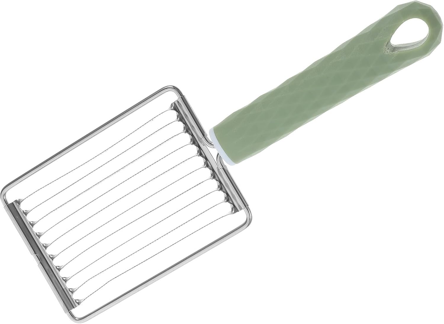 TOYANDONA Eierschneider Tragbar und Langlebig mit Multifunktionalem Design aus Edelstahl Leicht zu Reinigen Zufälliger Stil für Tomaten und Gurken in Küche und Restaurant