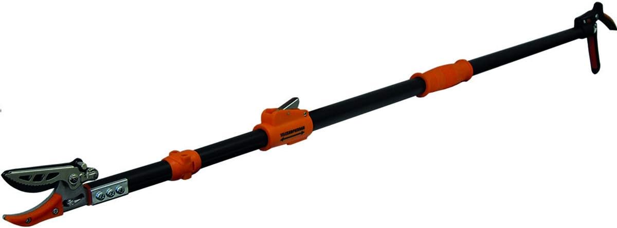 Garten Primus Rosenschere, RosenKavalier teleskopierbar, schwarz / orange, 137,5 x 9 x 3,1 cm, 01410